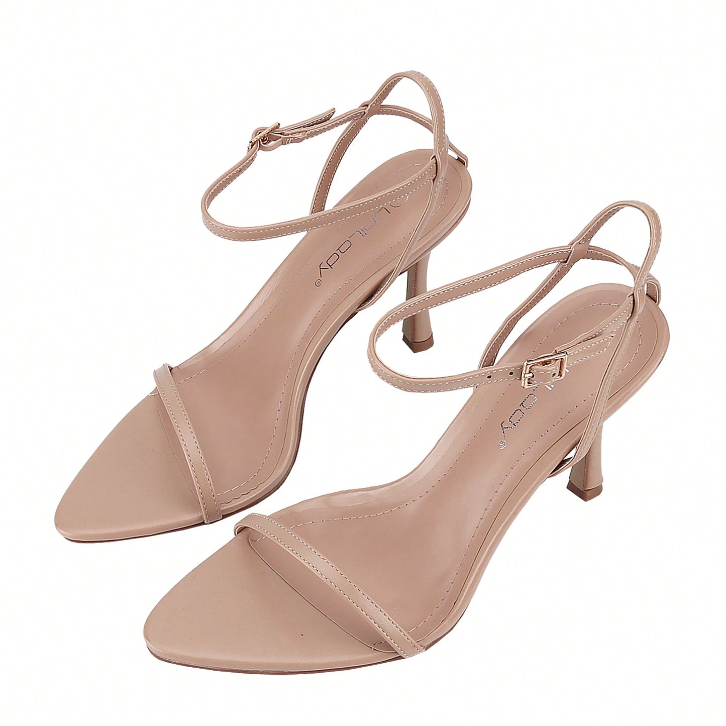 Women's High Stilettos Open Square Toe Ankle Strap Heels Sexy Comfort Strappy Dress Shoes Wedding Bridal Pumps Sandals