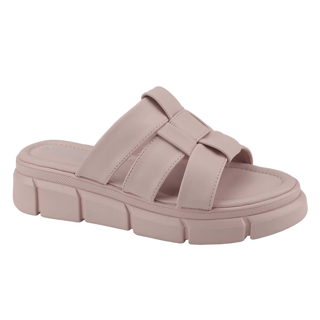 Women's Platform Sandals Round Toe Block Heel Slip-On Slides Fashion Wedge Summer Shoes
