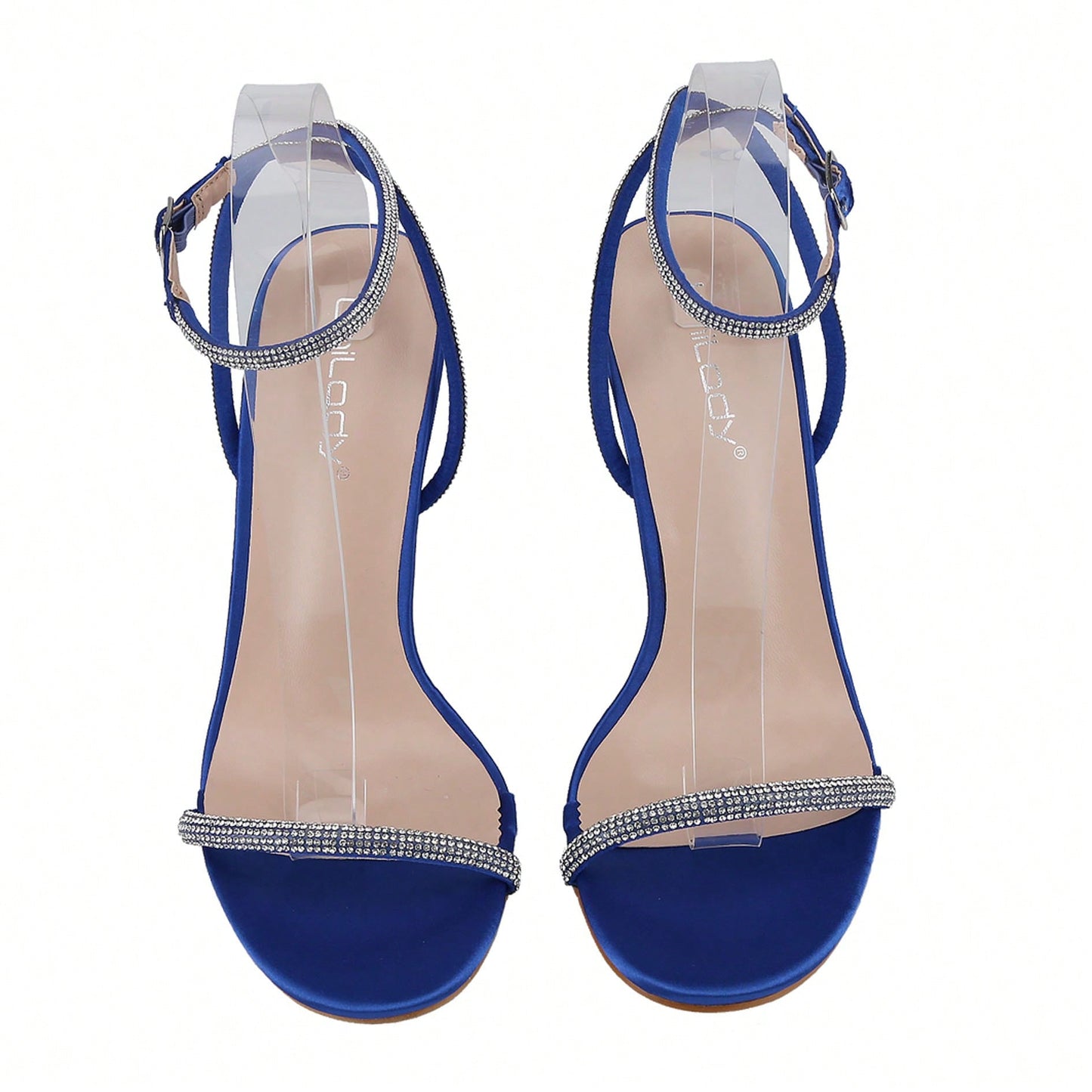 Womens High Stilettos Open Square Toe Ankle Strap Heels Sexy Comfort Strappy Dress Shoes Wedding Bridal Pumps Sandals-