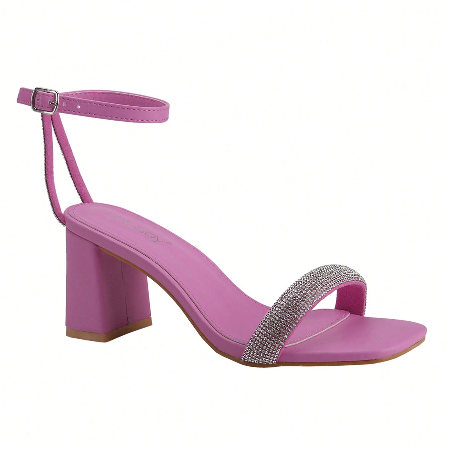 Women's Chunky Open Square Toe Ankle Strap Heels Sexy Comfort Strappy Dress Shoes Wedding Bridal Pumps Sandals