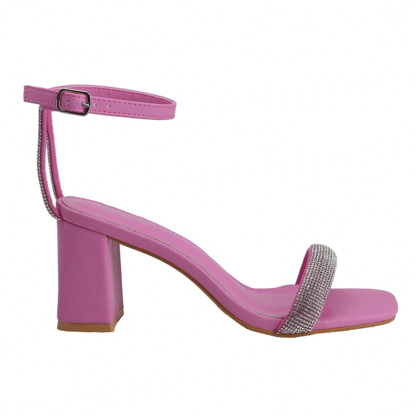 Women's Chunky Open Square Toe Ankle Strap Heels Sexy Comfort Strappy Dress Shoes Wedding Bridal Pumps Sandals