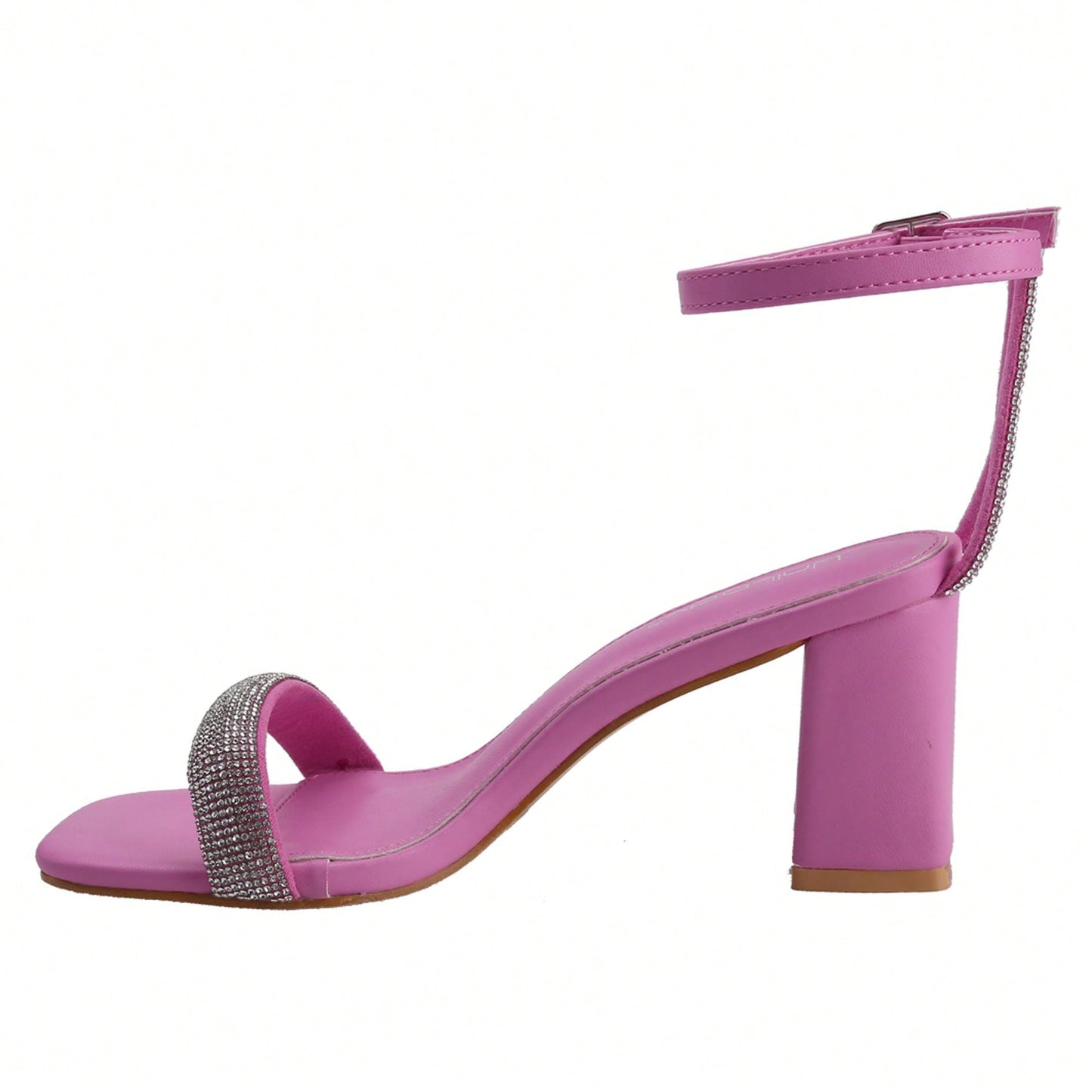 Women's Chunky Open Square Toe Ankle Strap Heels Sexy Comfort Strappy Dress Shoes Wedding Bridal Pumps Sandals