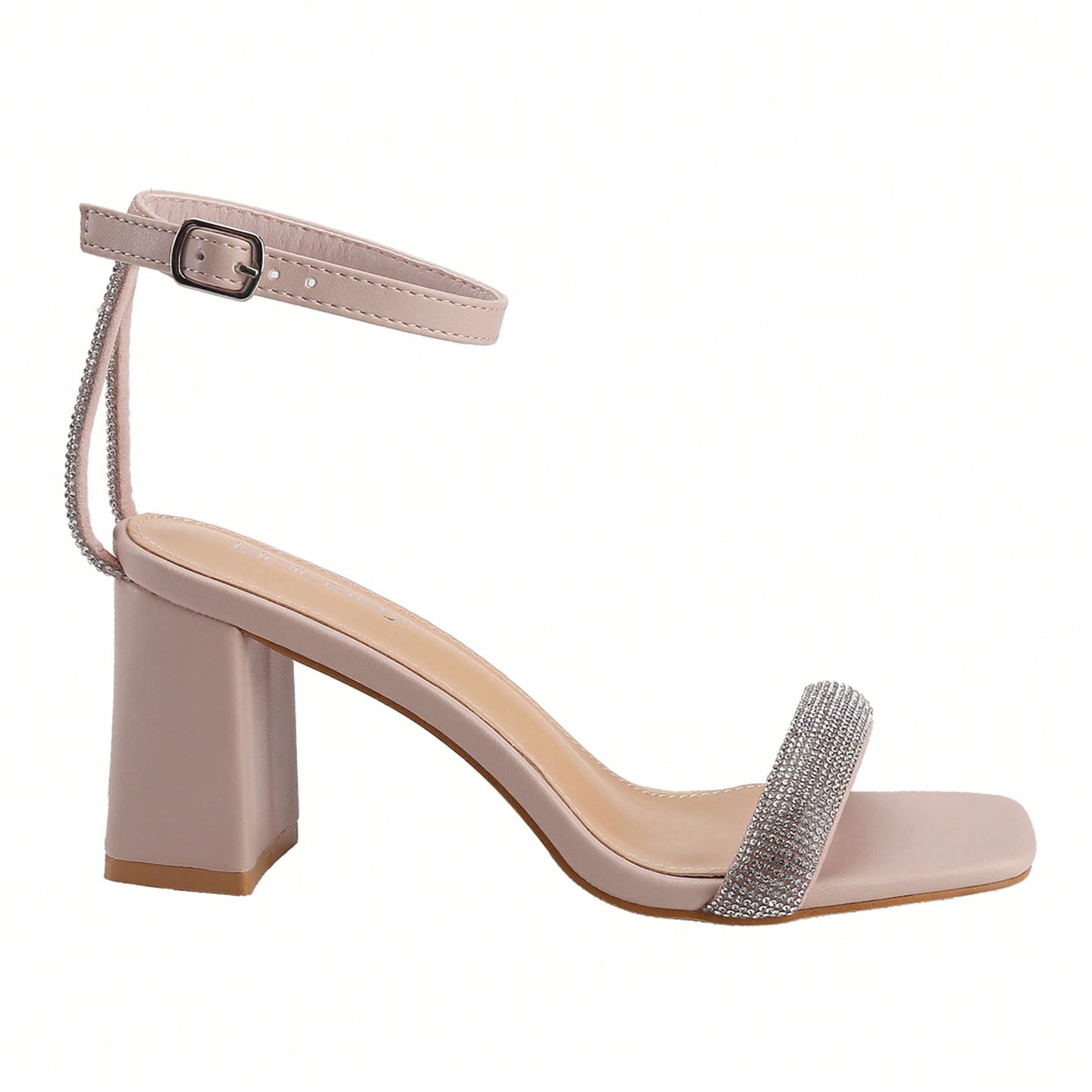 Women's Chunky Open Square Toe Ankle Strap Heels Sexy Comfort Strappy Dress Shoes Wedding Bridal Pumps Sandals