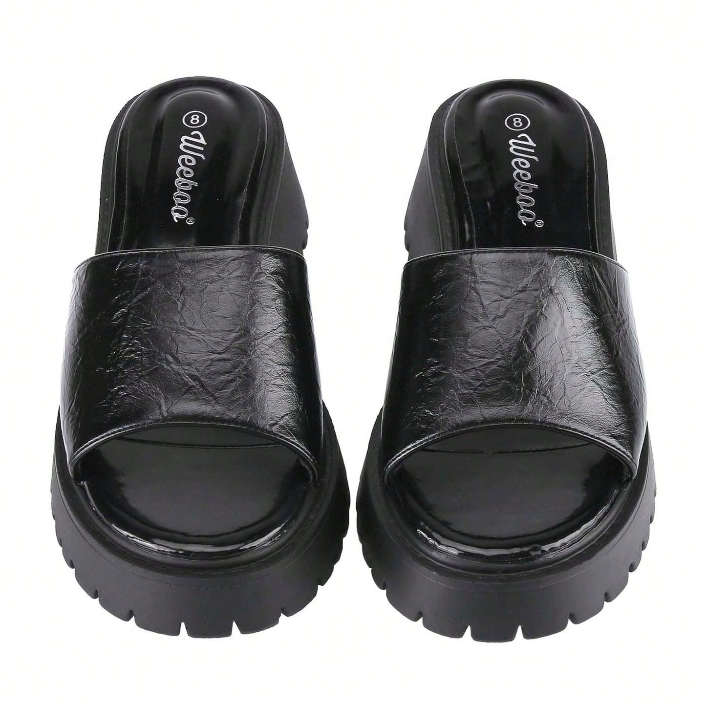 Platform Sandals Women's Slides Chunky Heels Sandals Fabric Mule Fitted Cloud Lightweight Shoes Slipper Memory Foam