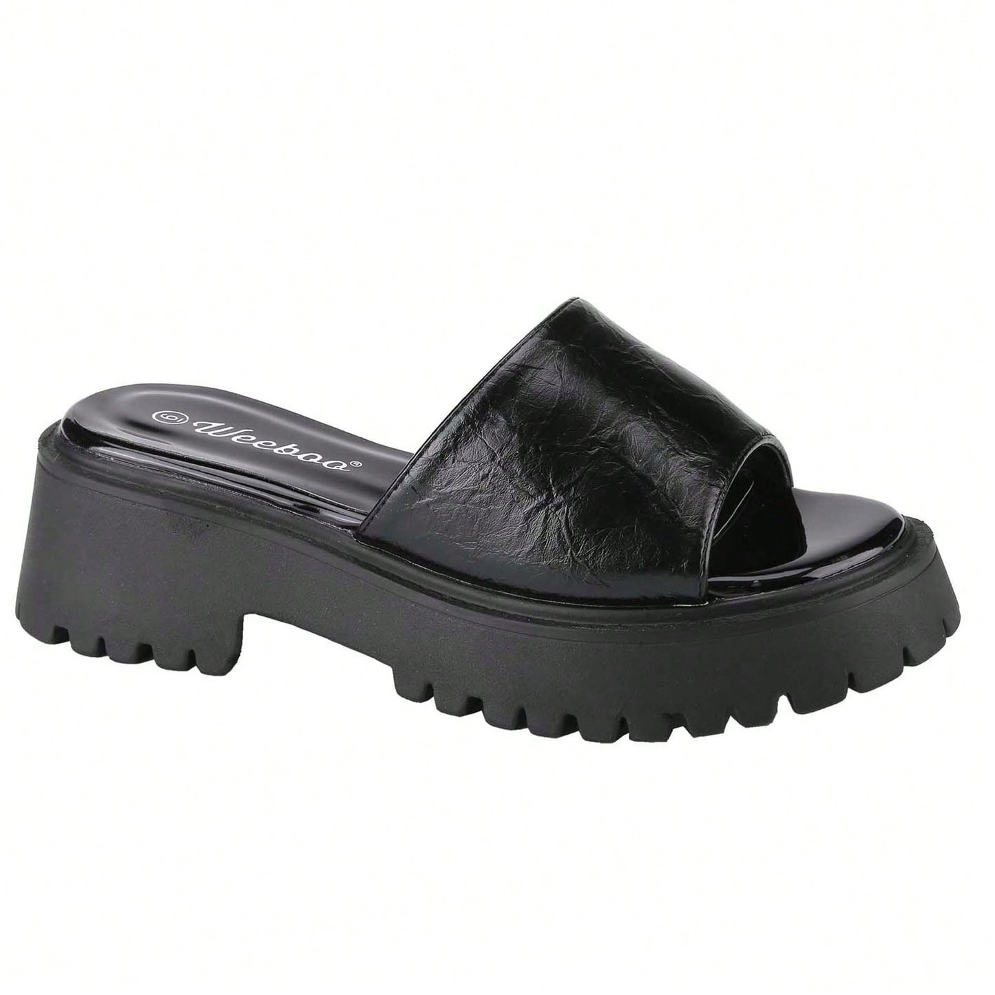 Platform Sandals Women's Slides Chunky Heels Sandals Fabric Mule Fitted Cloud Lightweight Shoes Slipper Memory Foam
