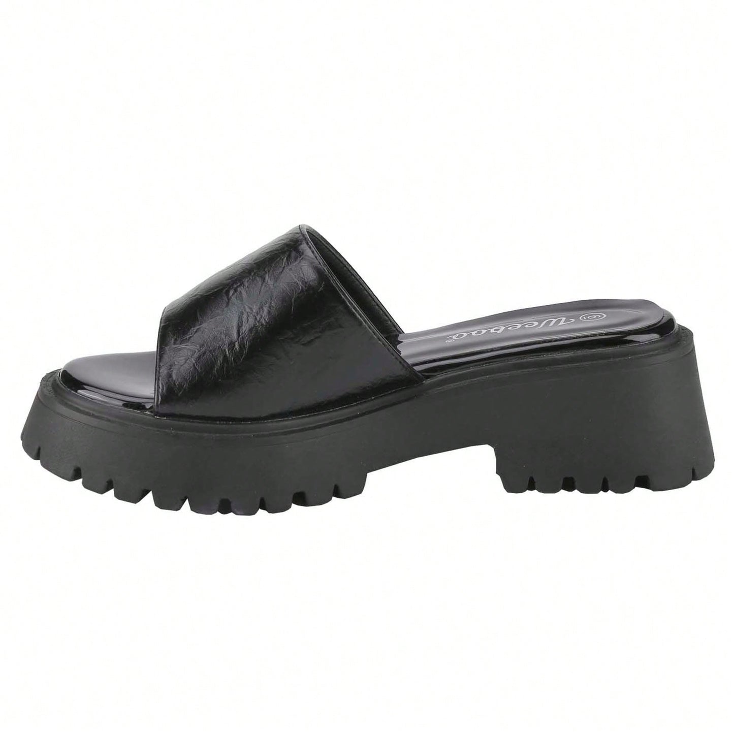 Platform Sandals Women's Slides Chunky Heels Sandals Fabric Mule Fitted Cloud Lightweight Shoes Slipper Memory Foam