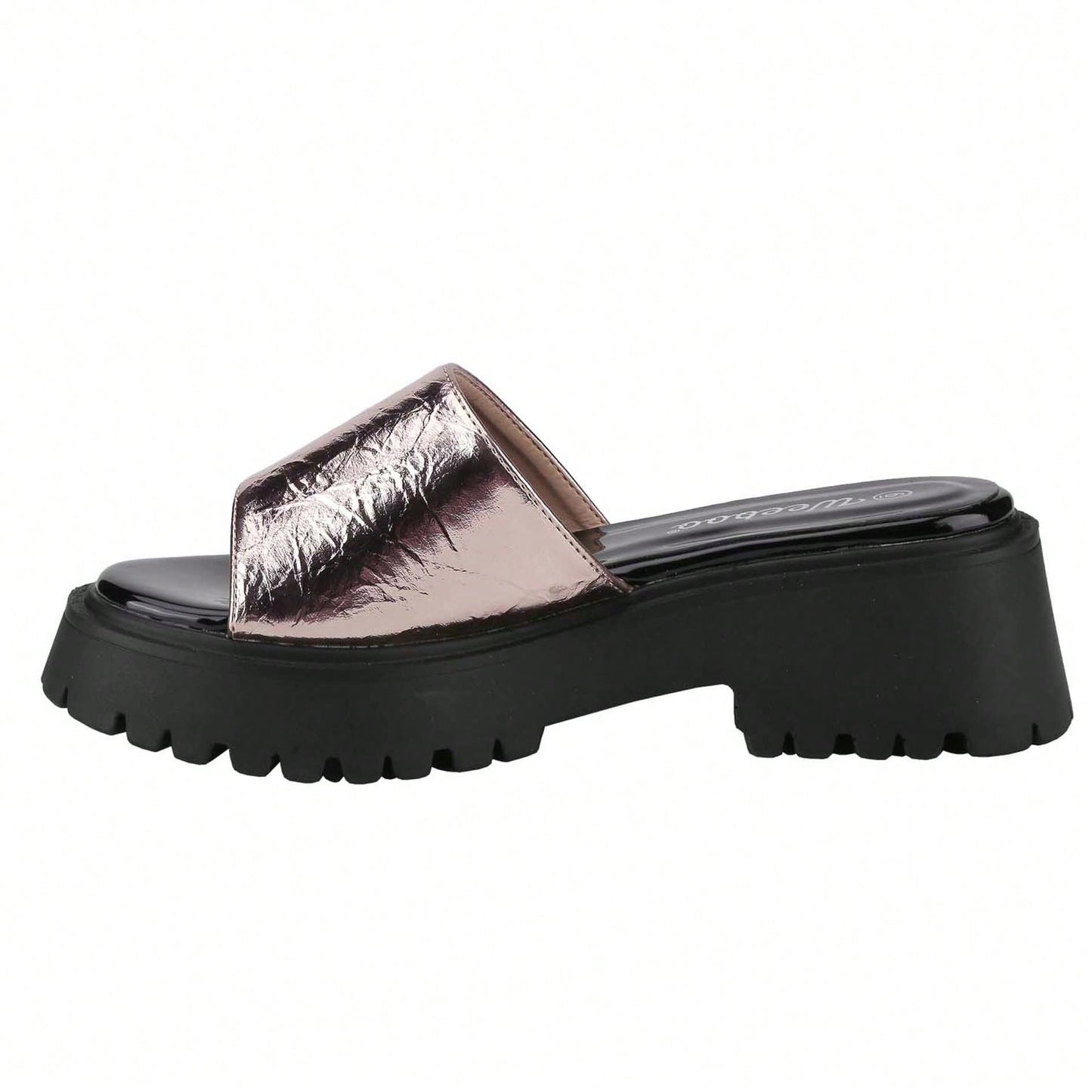 Platform Sandals Women's Slides Chunky Heels Sandals Fabric Mule Fitted Cloud Lightweight Shoes Slipper Memory Foam