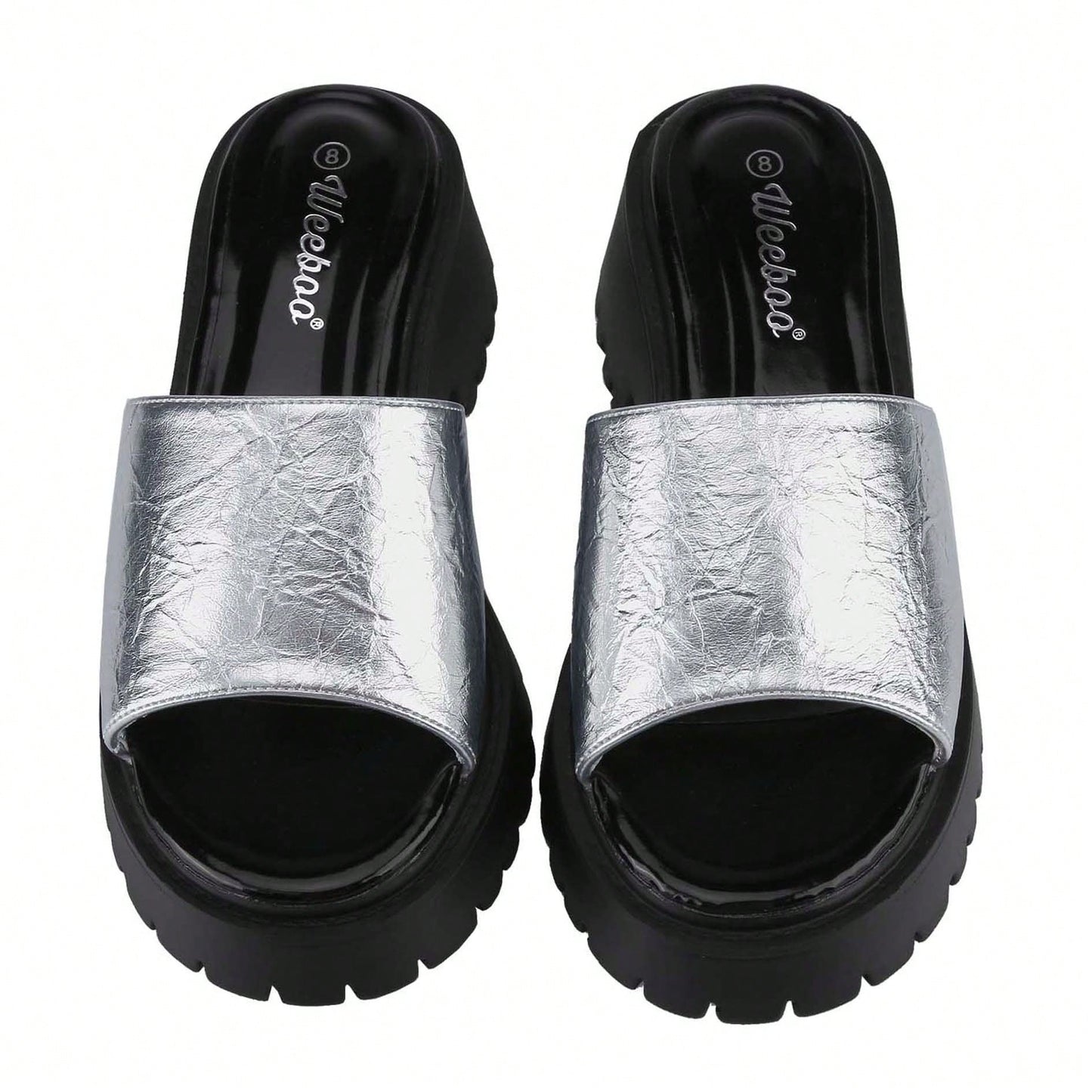 Platform Sandals Women's Slides Chunky Heels Sandals Fabric Mule Fitted Cloud Lightweight Shoes Slipper Memory Foam