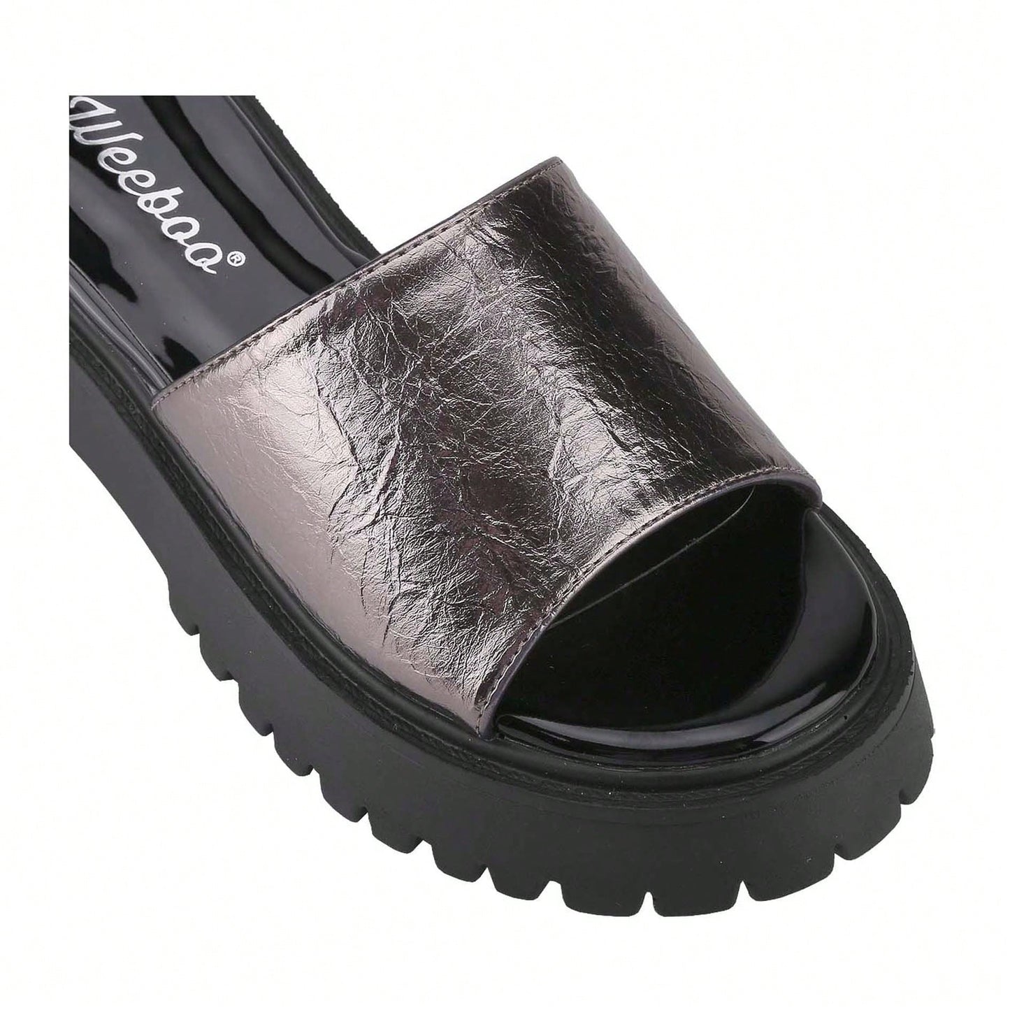 Platform Sandals Women's Slides Chunky Heels Sandals Fabric Mule Fitted Cloud Lightweight Shoes Slipper Memory Foam
