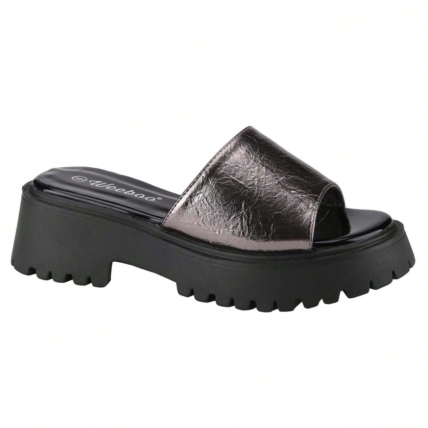 Platform Sandals Women's Slides Chunky Heels Sandals Fabric Mule Fitted Cloud Lightweight Shoes Slipper Memory Foam
