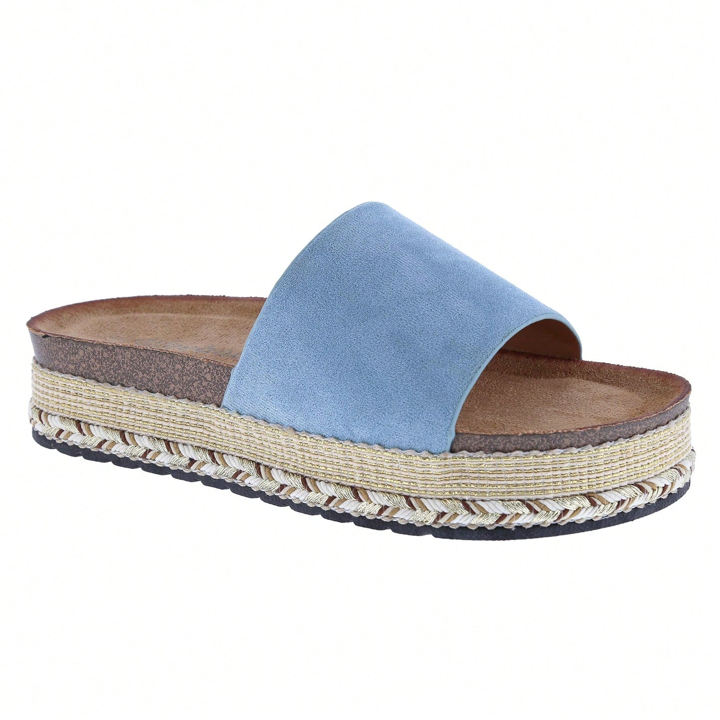 Women's Platform Fashion Slides Vintage Beach Sandals Slip On Open Toe Dressy Summer