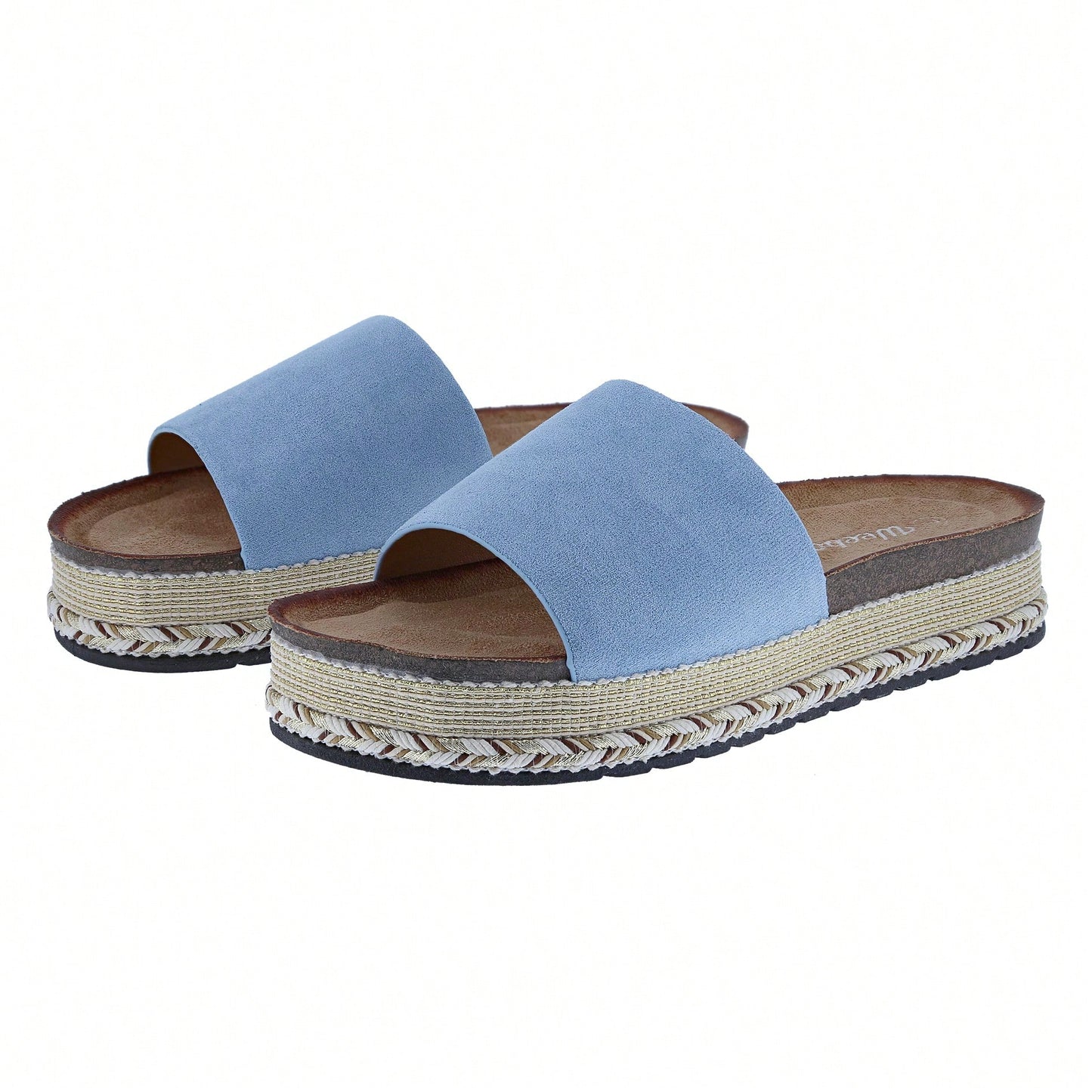 Women's Platform Fashion Slides Vintage Beach Sandals Slip On Open Toe Dressy Summer