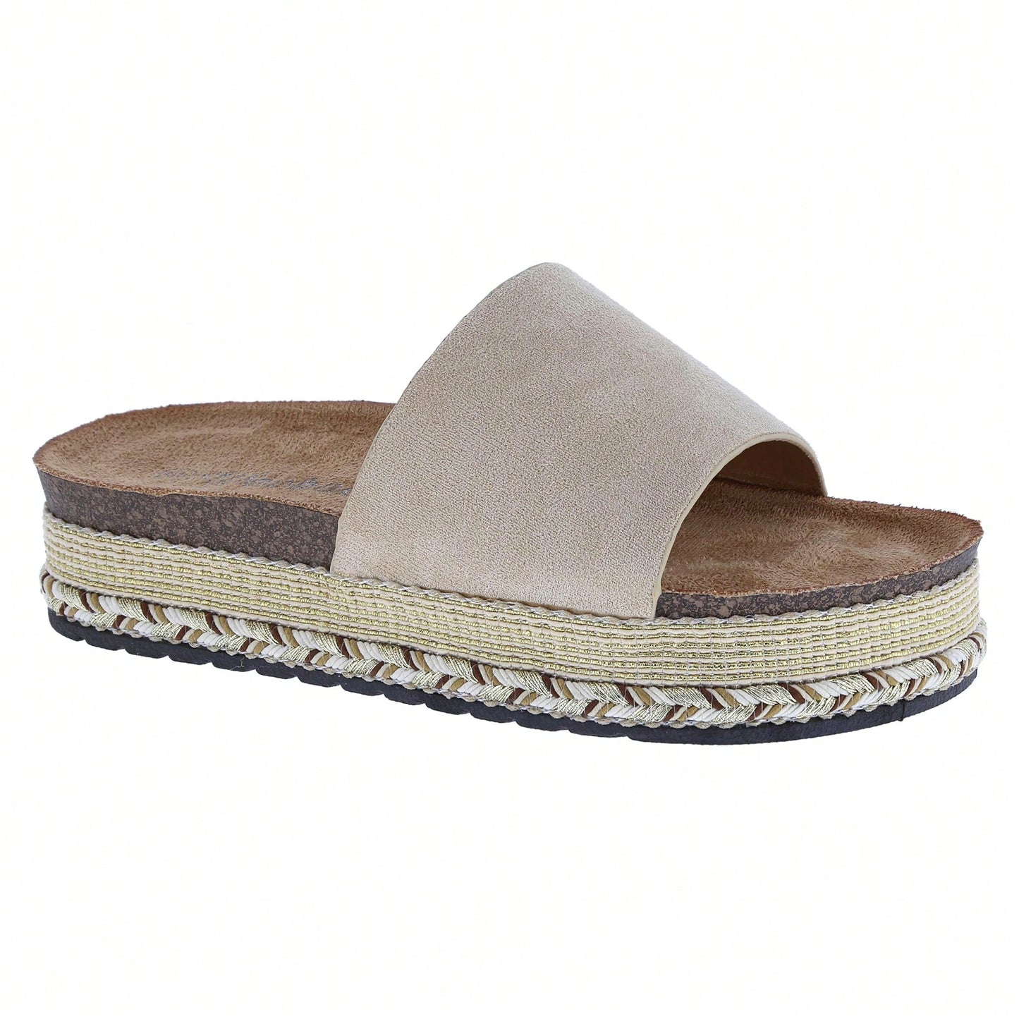 Women's Platform Fashion Slides Vintage Beach Sandals Slip On Open Toe Dressy Summer