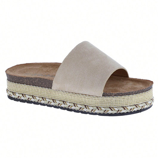 Women's Platform Fashion Slides Vintage Beach Sandals Slip On Open Toe Dressy Summer