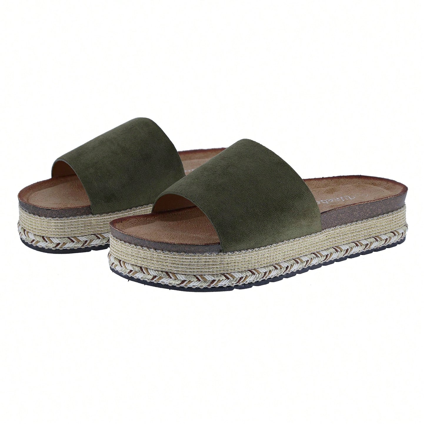 Women's Platform Fashion Slides Vintage Beach Sandals Slip On Open Toe Dressy Summer