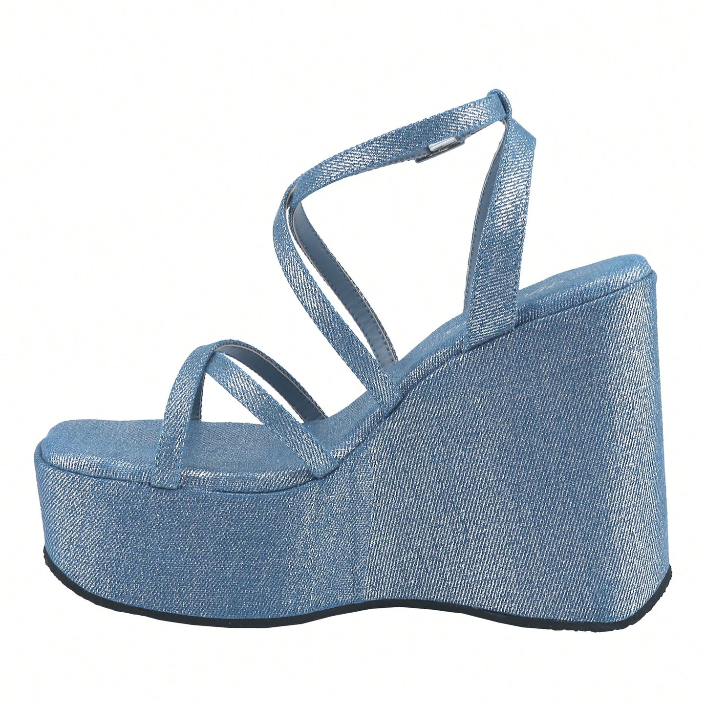Women's Wedge Sandals Heels Open Toe Cork Platform Ankle Strap Summer Dressy Shoes