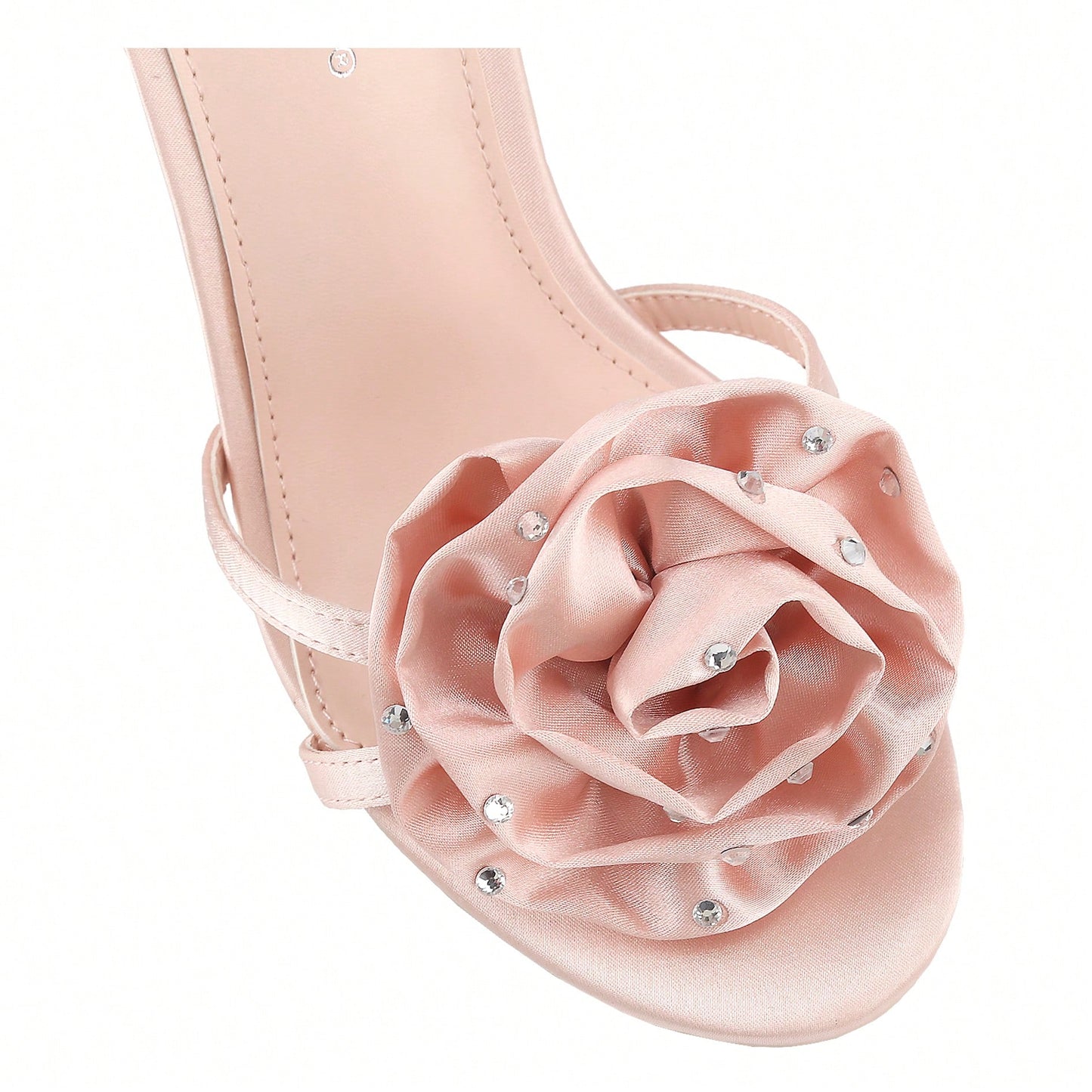 Open Toe Heeled Sandals Flower Ankle Buckle Strap Stiletto High Heels Comfort Slingback Summer Dress Shoes