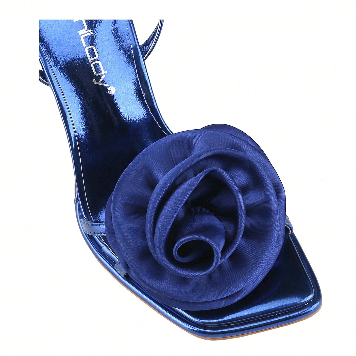 Open Square Toe Heeled Sandals Flower Ankle Buckle Strap Stiletto High Heels Comfort Slingback Summer Dress Shoes