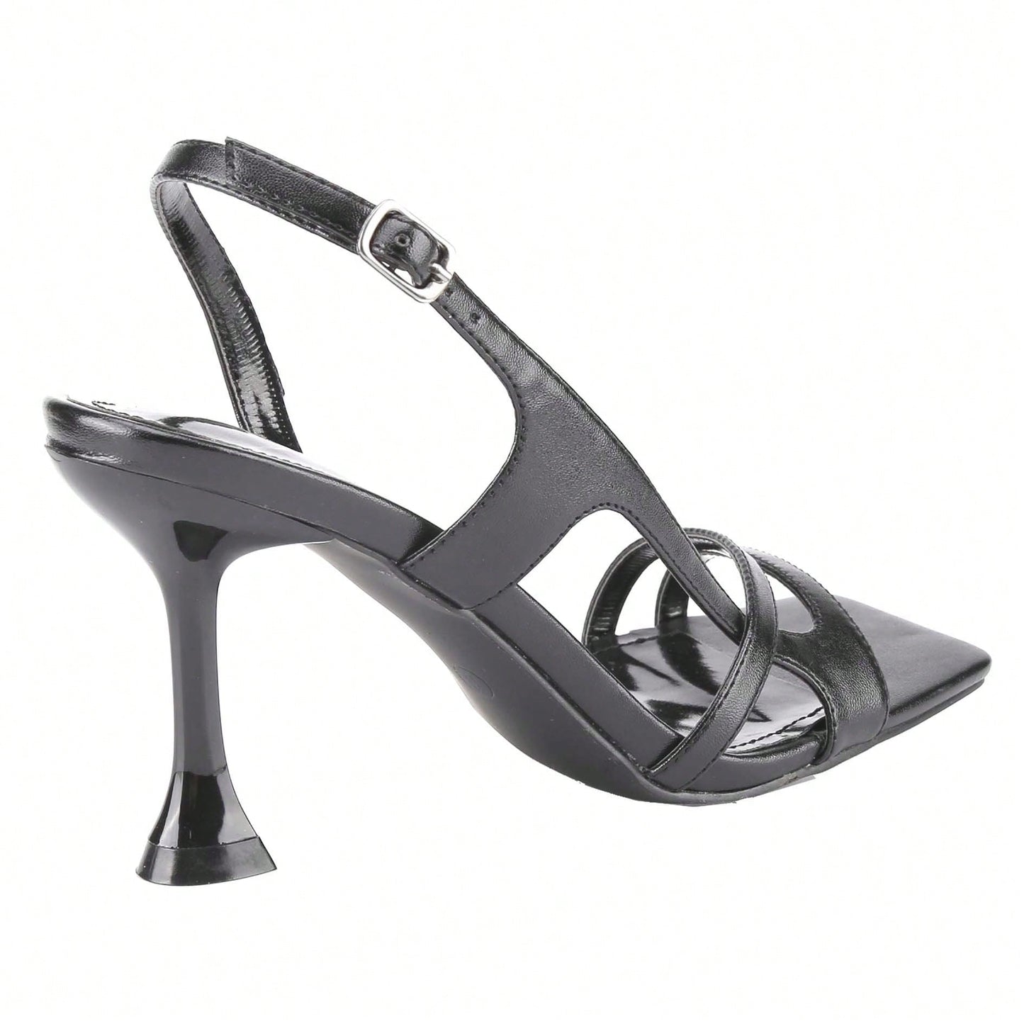 Women's Chunky Heel Sandals High Stiletto Open Toe Double Band Block High Heel Mules Slide Sandal