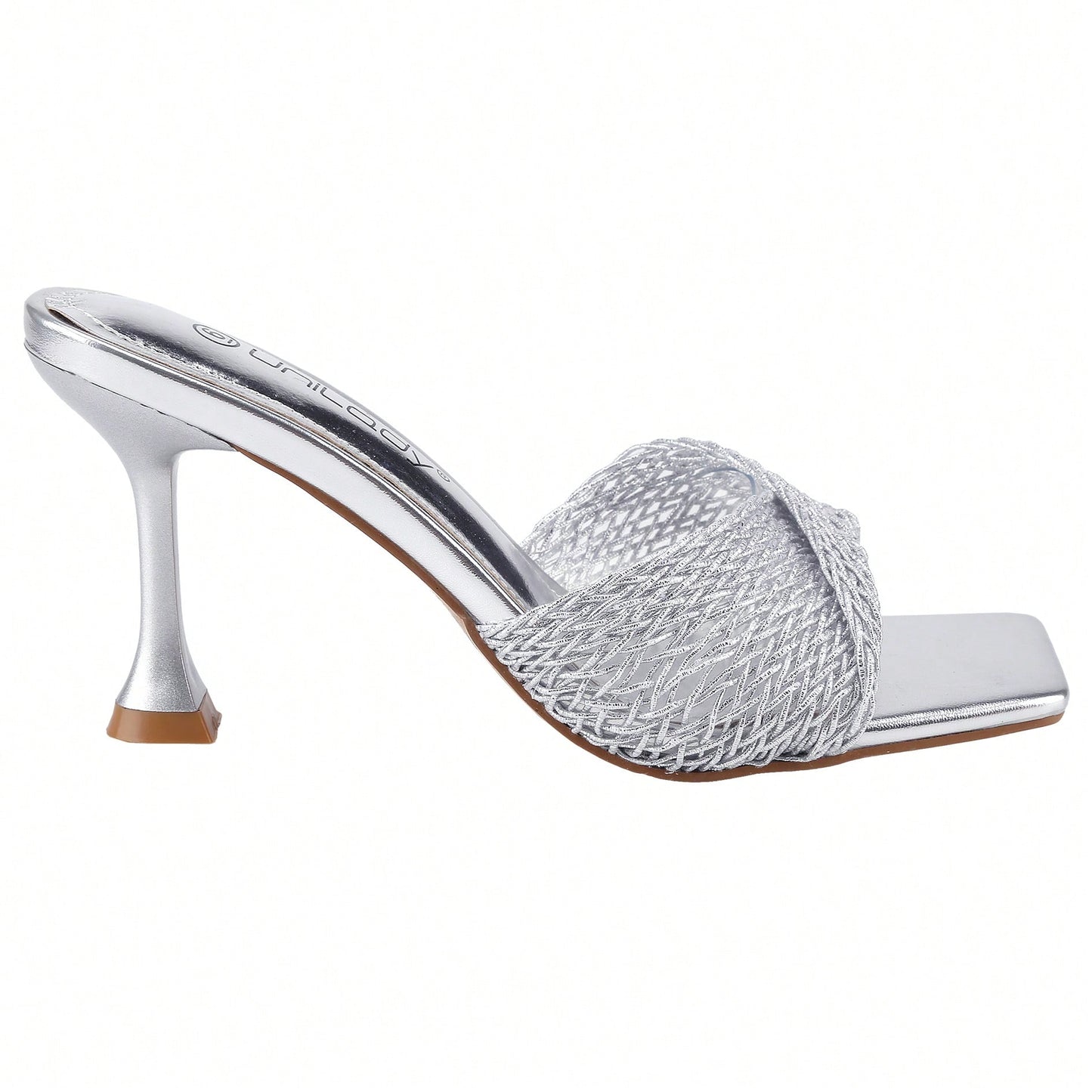 Women's High Stiletto Heels Mules Open Square Toe Slip On Comfort Sexy Dress Pumps Sandals