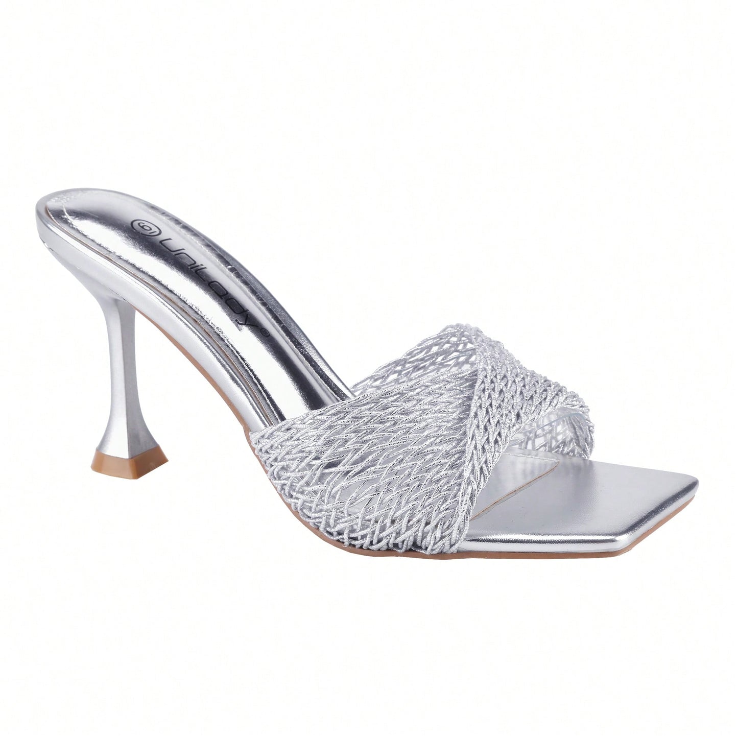 Women's High Stiletto Heels Mules Open Square Toe Slip On Comfort Sexy Dress Pumps Sandals