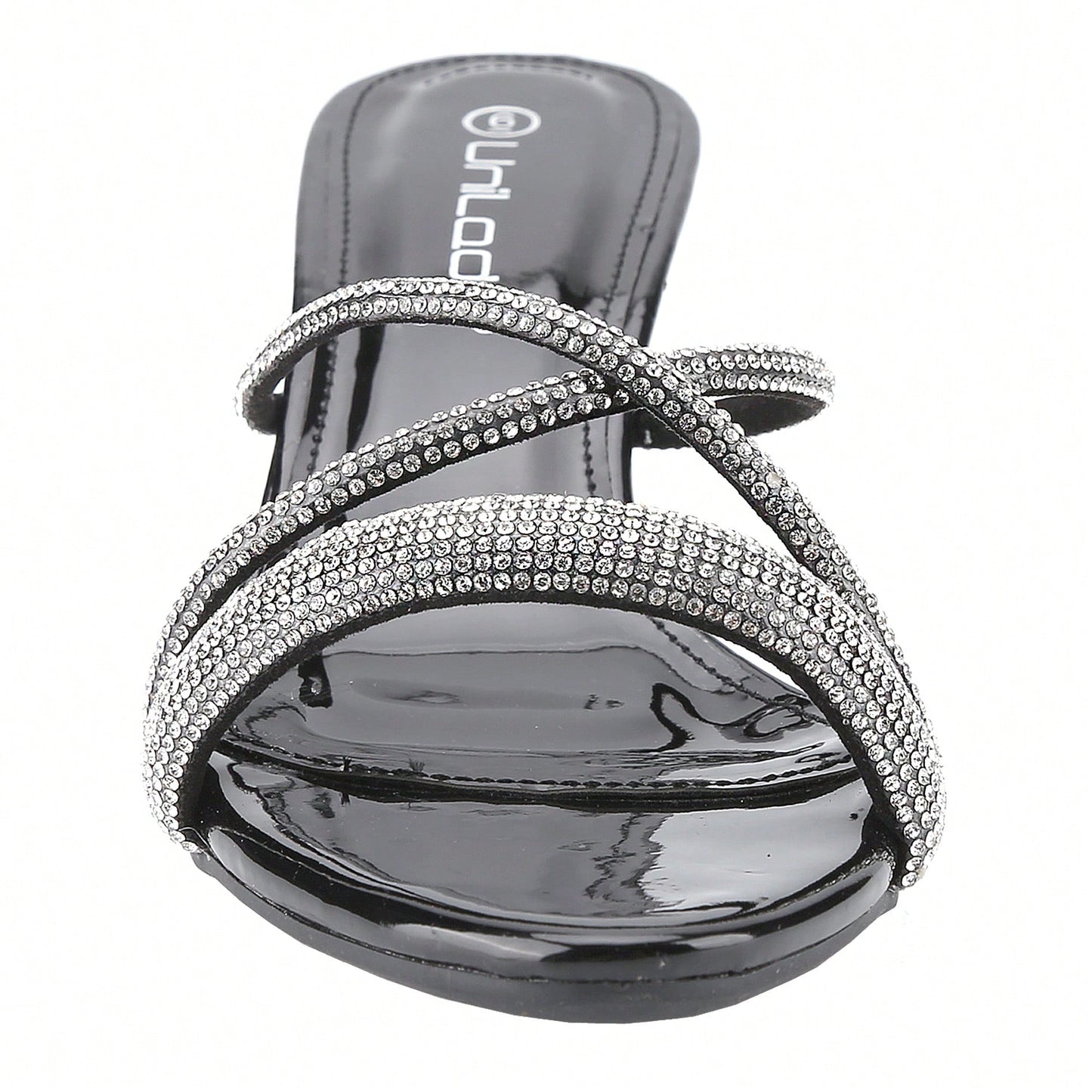 Women's Sandals Mid Heel Rhinestone Sandals Strappy Heels For Women