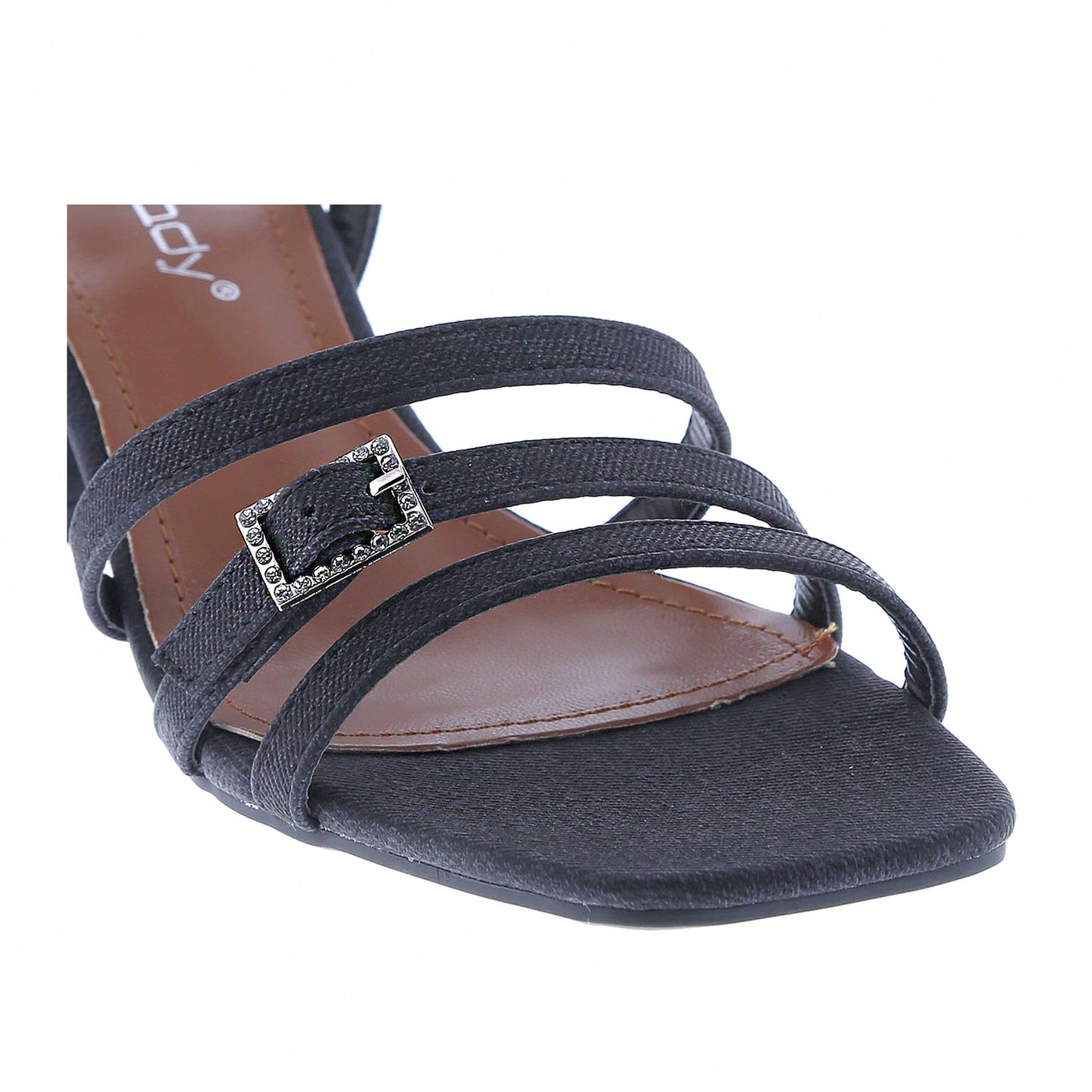 Women's Strappy Chunky Heeled Sandals Square Toe Block Heel Mules Heels