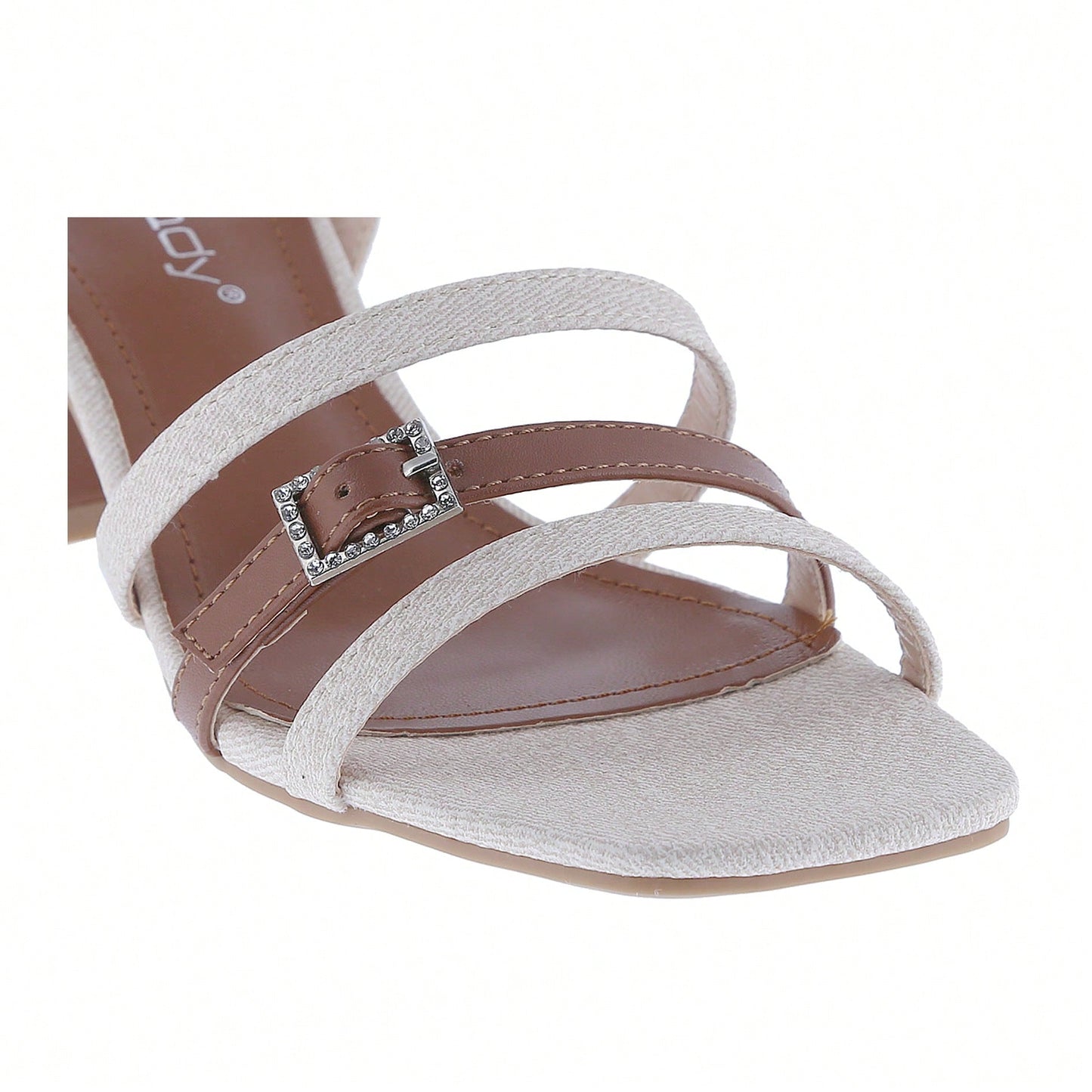 Women's Strappy Chunky Heeled Sandals Square Toe Block Heel Mules Heels