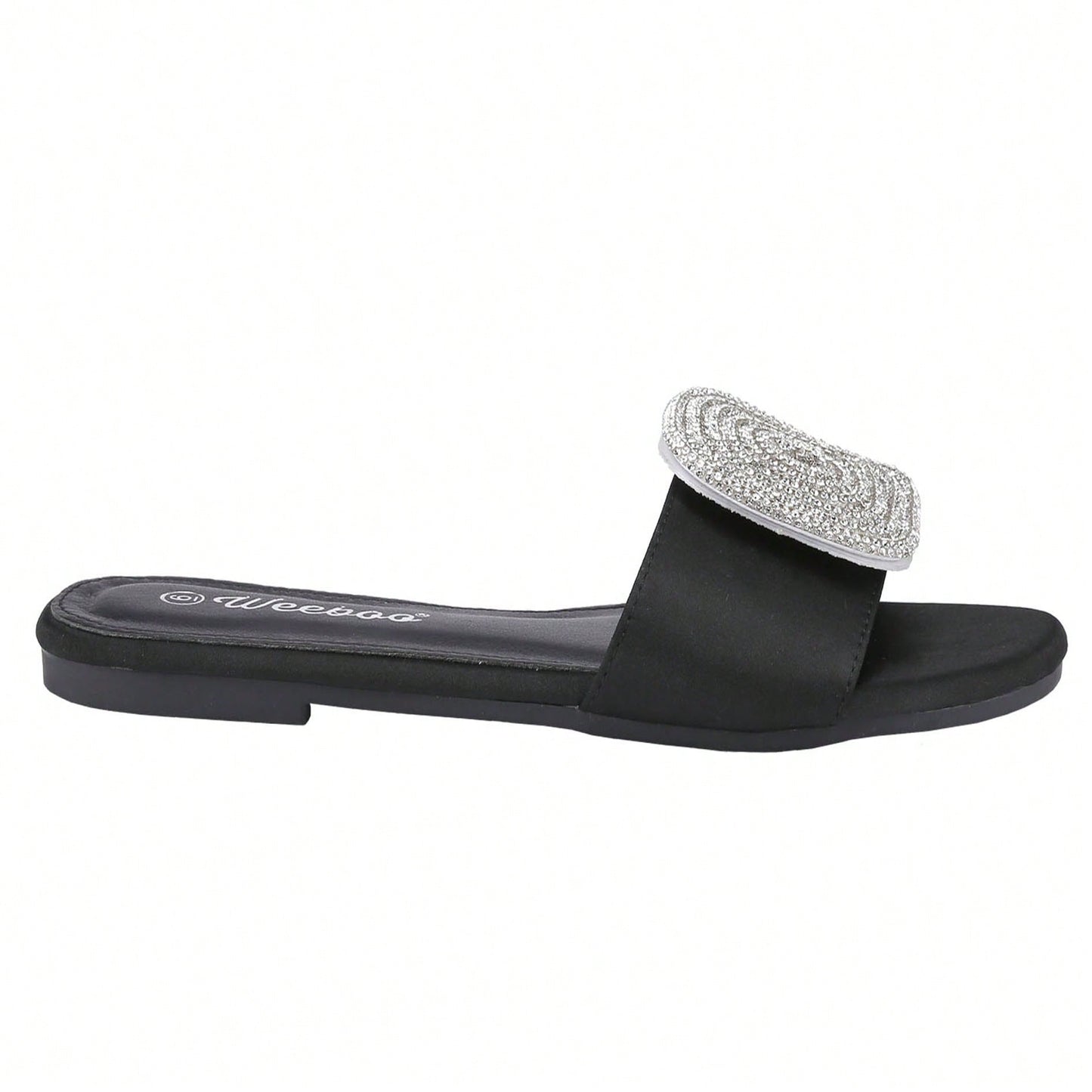 Women's Flat Rhinestone Sandals Fashion Slides Light Slippers For Summer