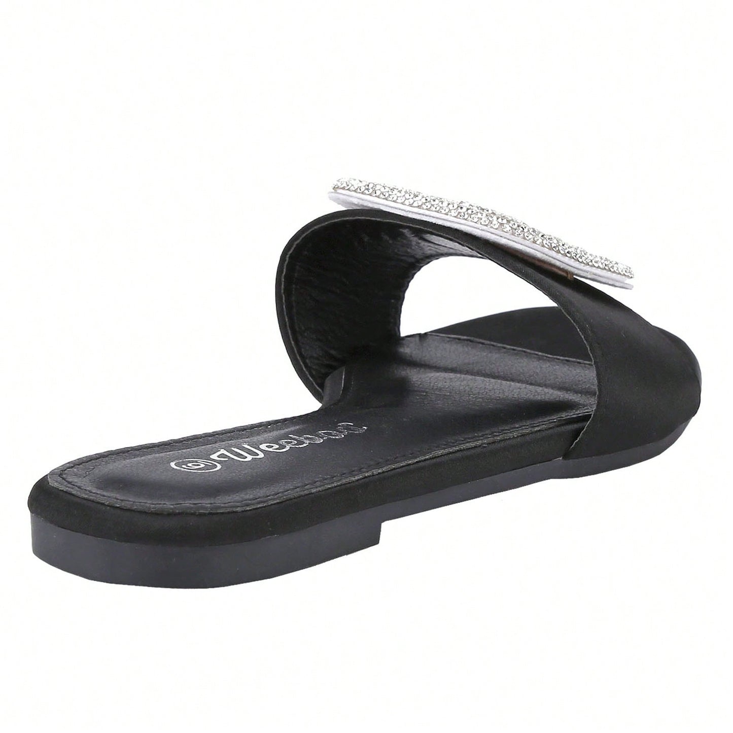 Women's Flat Rhinestone Sandals Fashion Slides Light Slippers For Summer
