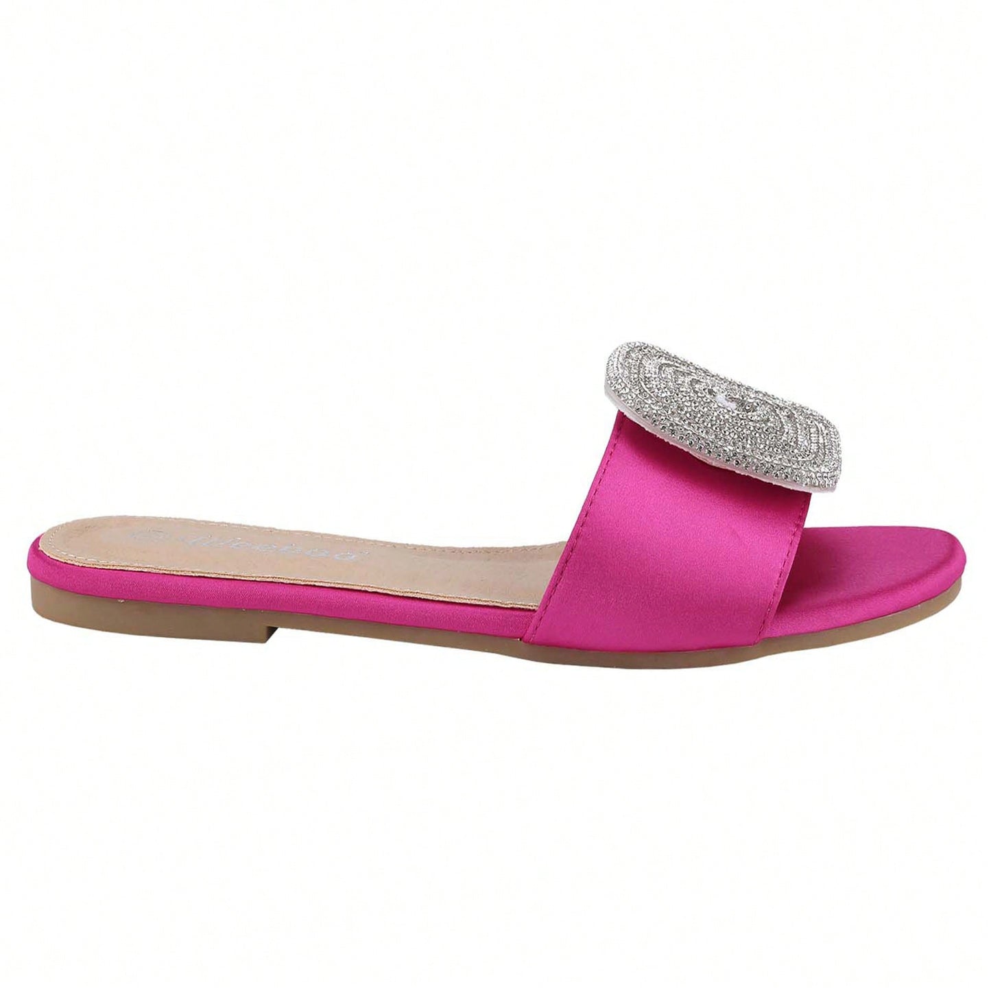 Women's Flat Rhinestone Sandals Fashion Slides Light Slippers For Summer