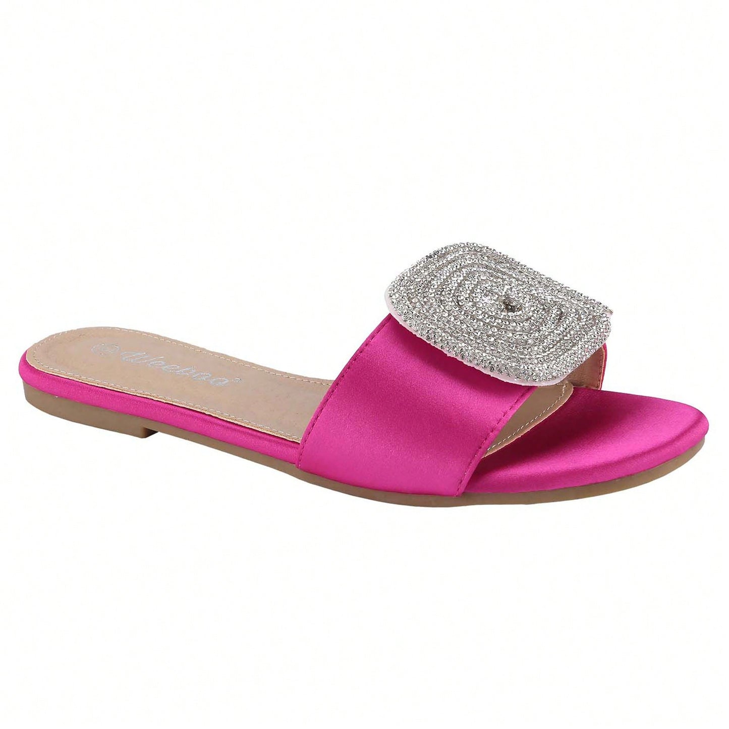 Women's Flat Rhinestone Sandals Fashion Slides Light Slippers For Summer
