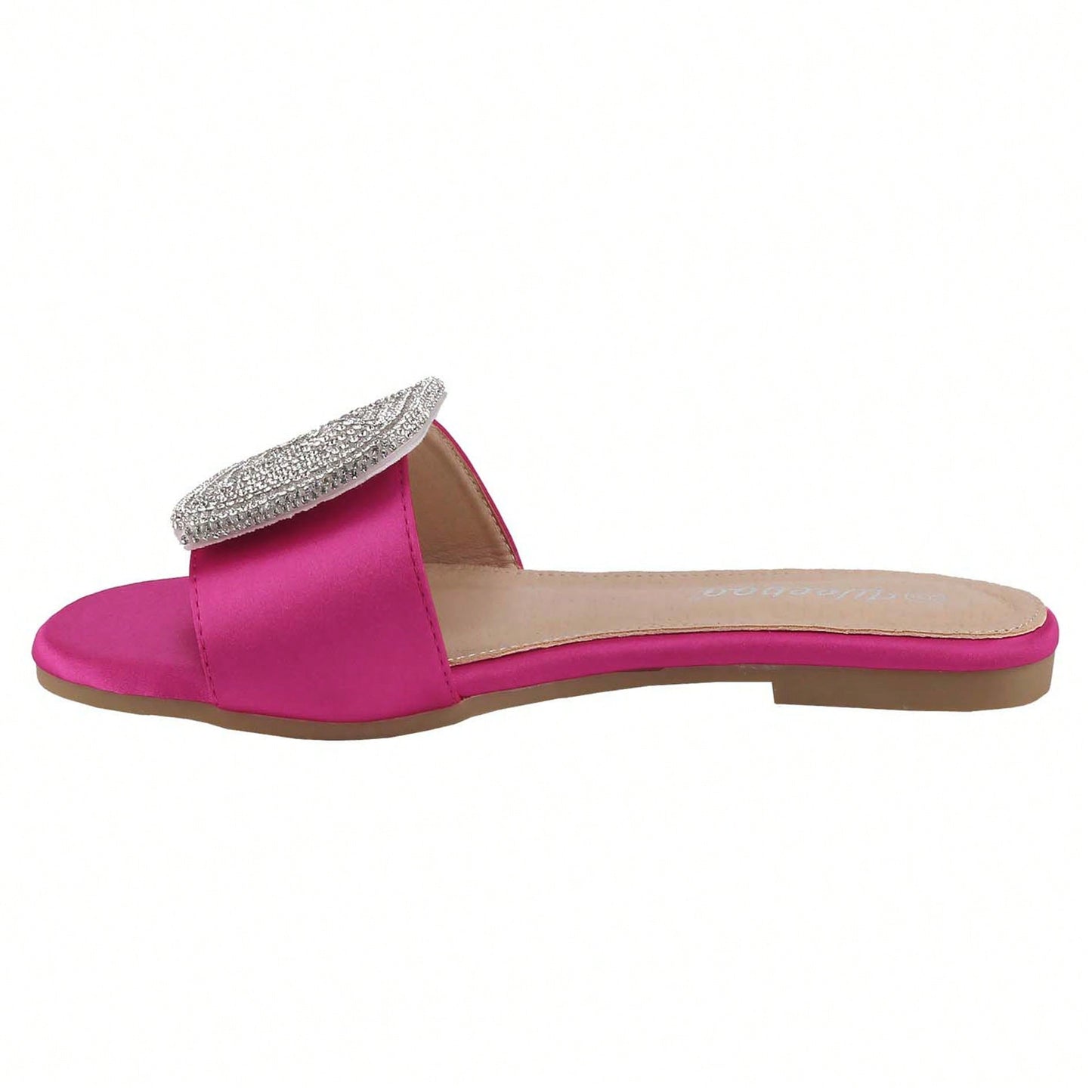 Women's Flat Rhinestone Sandals Fashion Slides Light Slippers For Summer