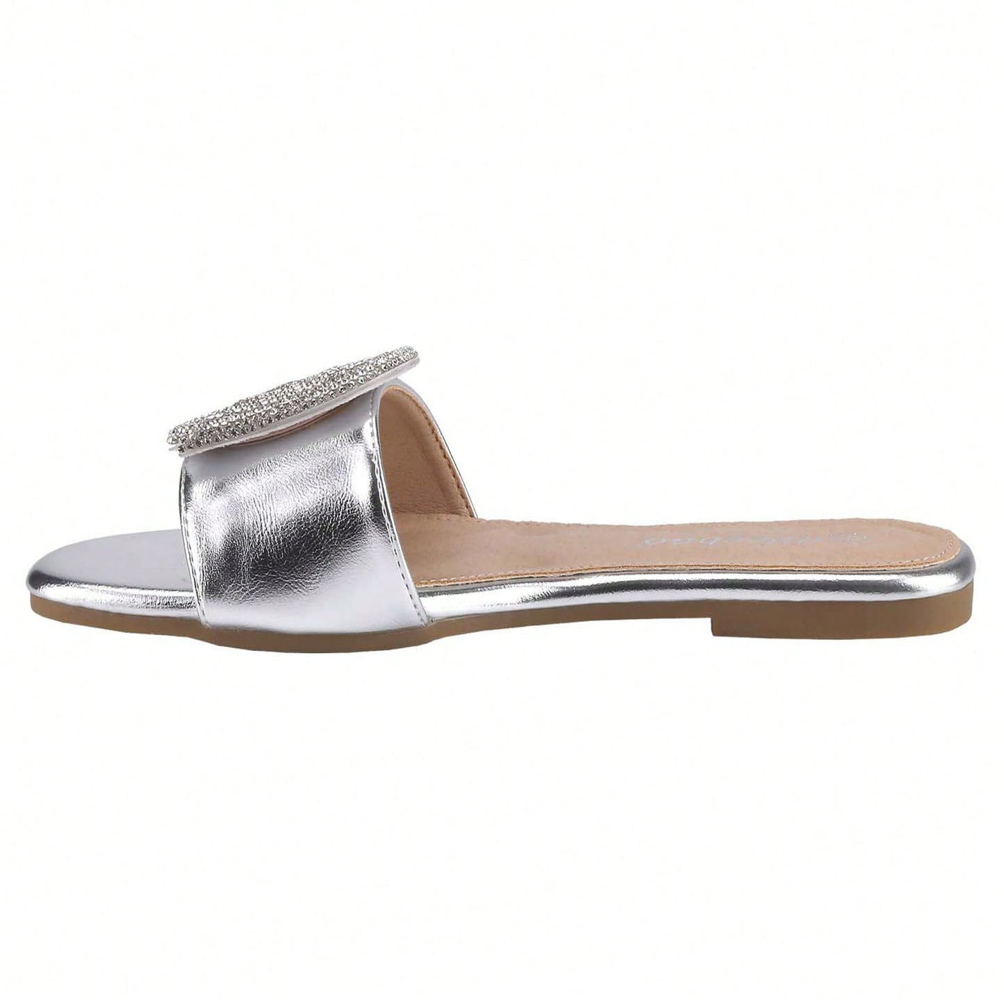 Women's Flat Rhinestone Sandals Fashion Slides Light Slippers For Summer
