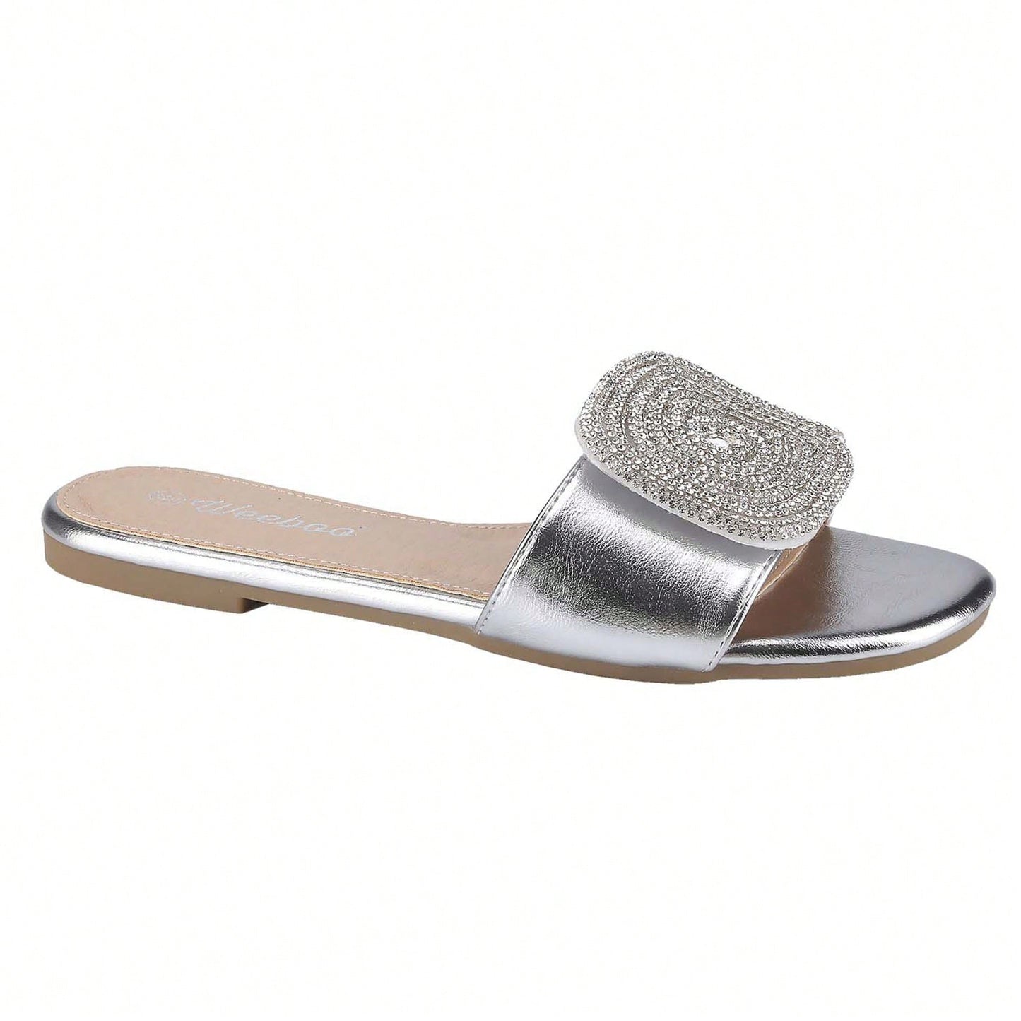 Women's Flat Rhinestone Sandals Fashion Slides Light Slippers For Summer