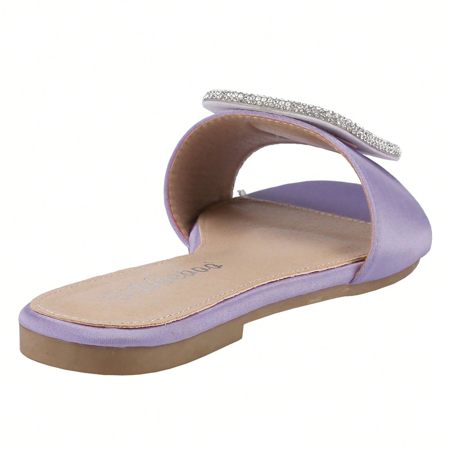 Women's Flat Rhinestone Sandals Fashion Slides Light Slippers For Summer