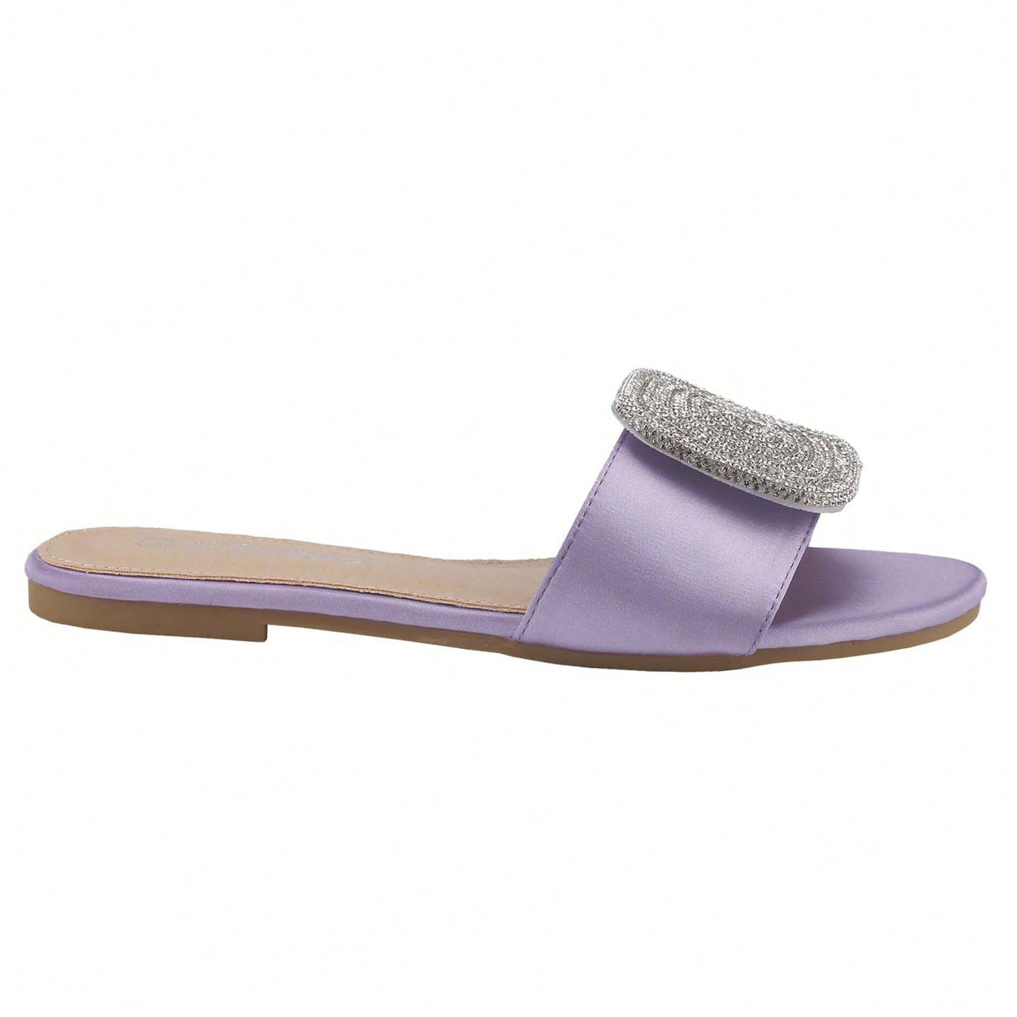 Women's Flat Rhinestone Sandals Fashion Slides Light Slippers For Summer