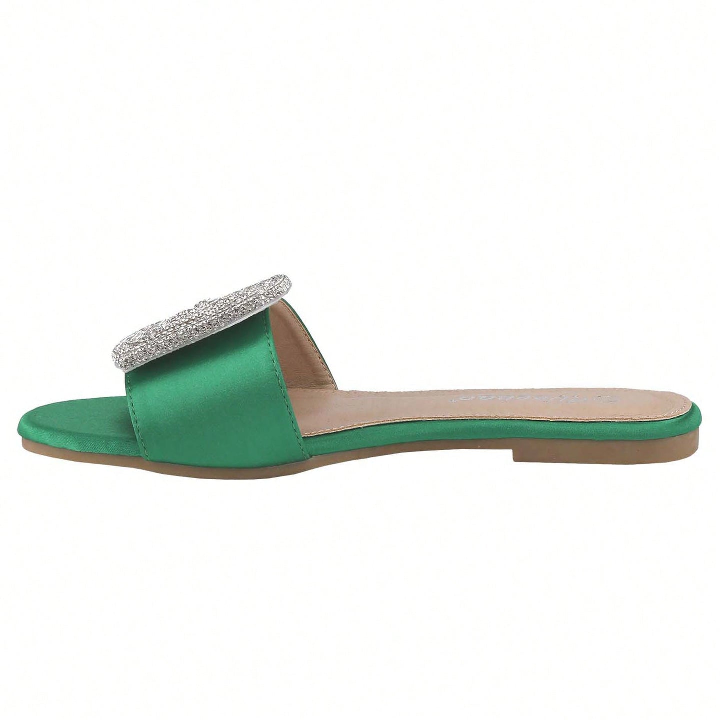 Women's Flat Rhinestone Sandals Fashion Slides Light Slippers For Summer