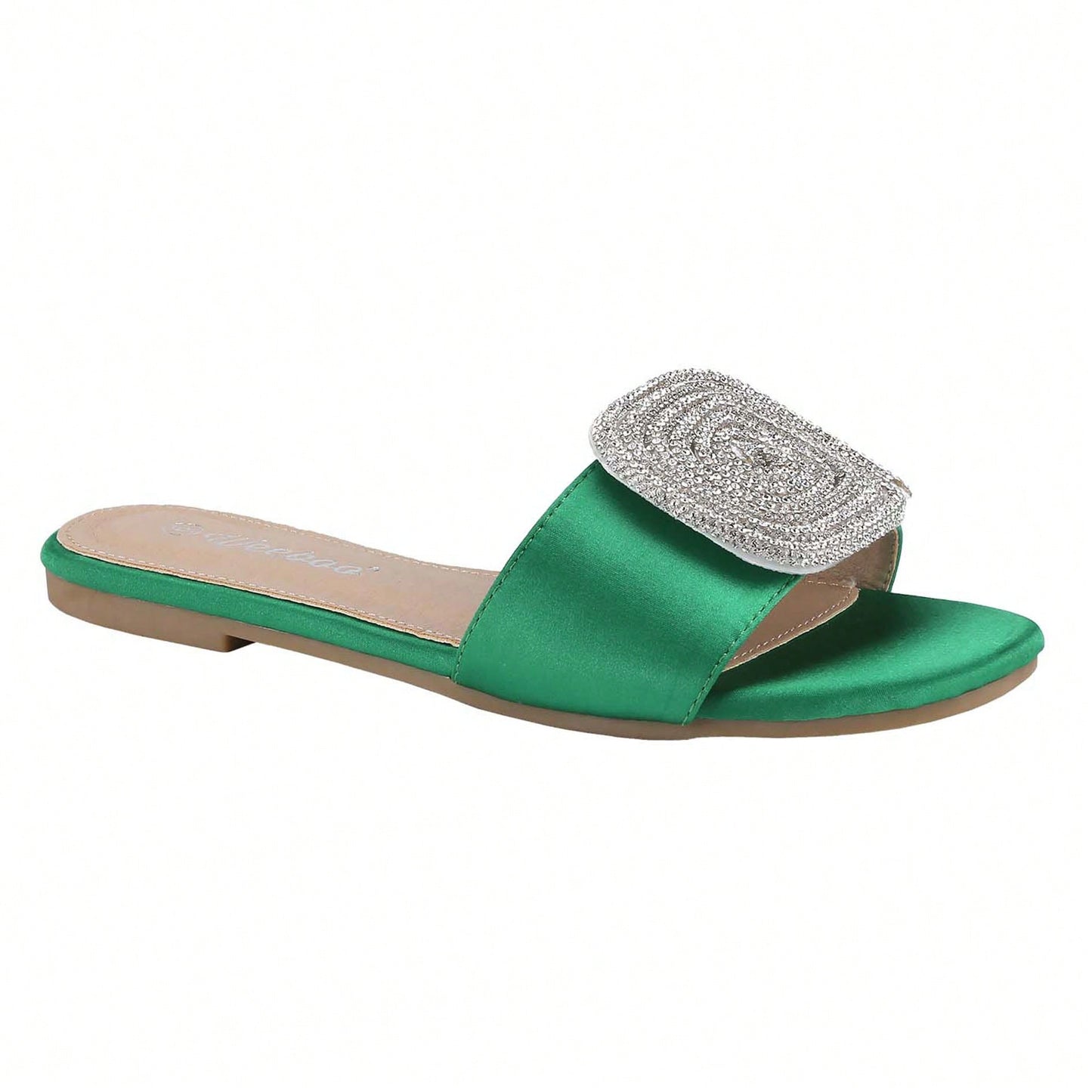 Women's Flat Rhinestone Sandals Fashion Slides Light Slippers For Summer