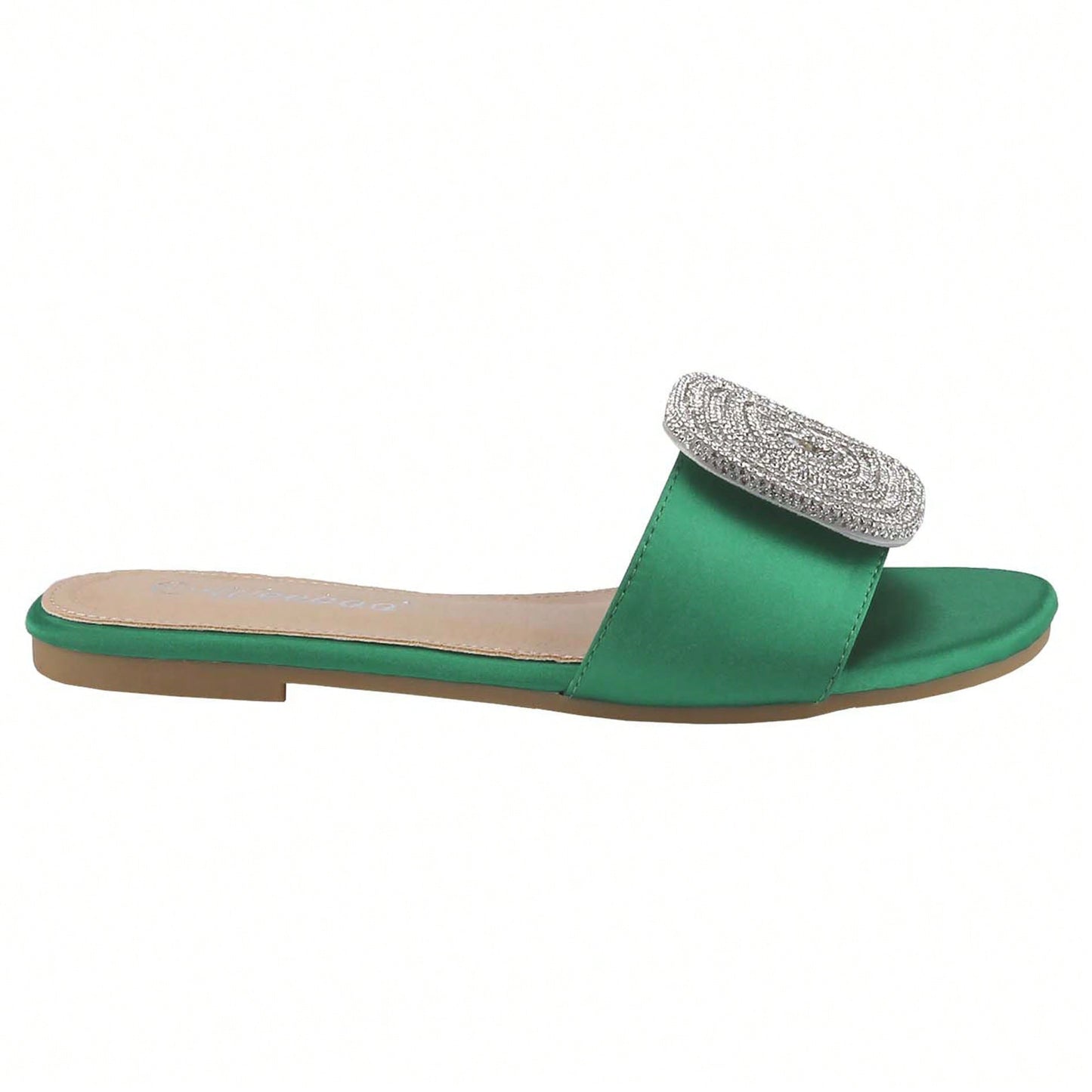 Women's Flat Rhinestone Sandals Fashion Slides Light Slippers For Summer