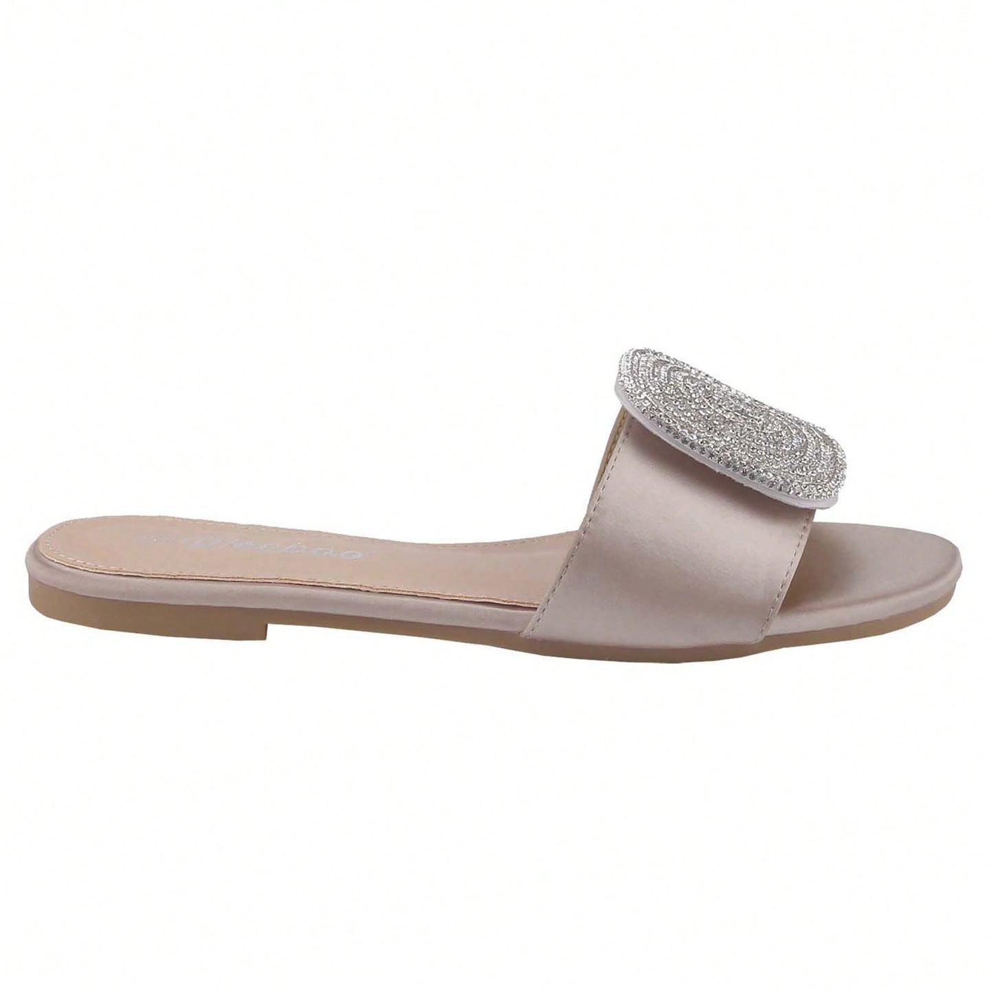 Women's Flat Rhinestone Sandals Fashion Slides Light Slippers For Summer