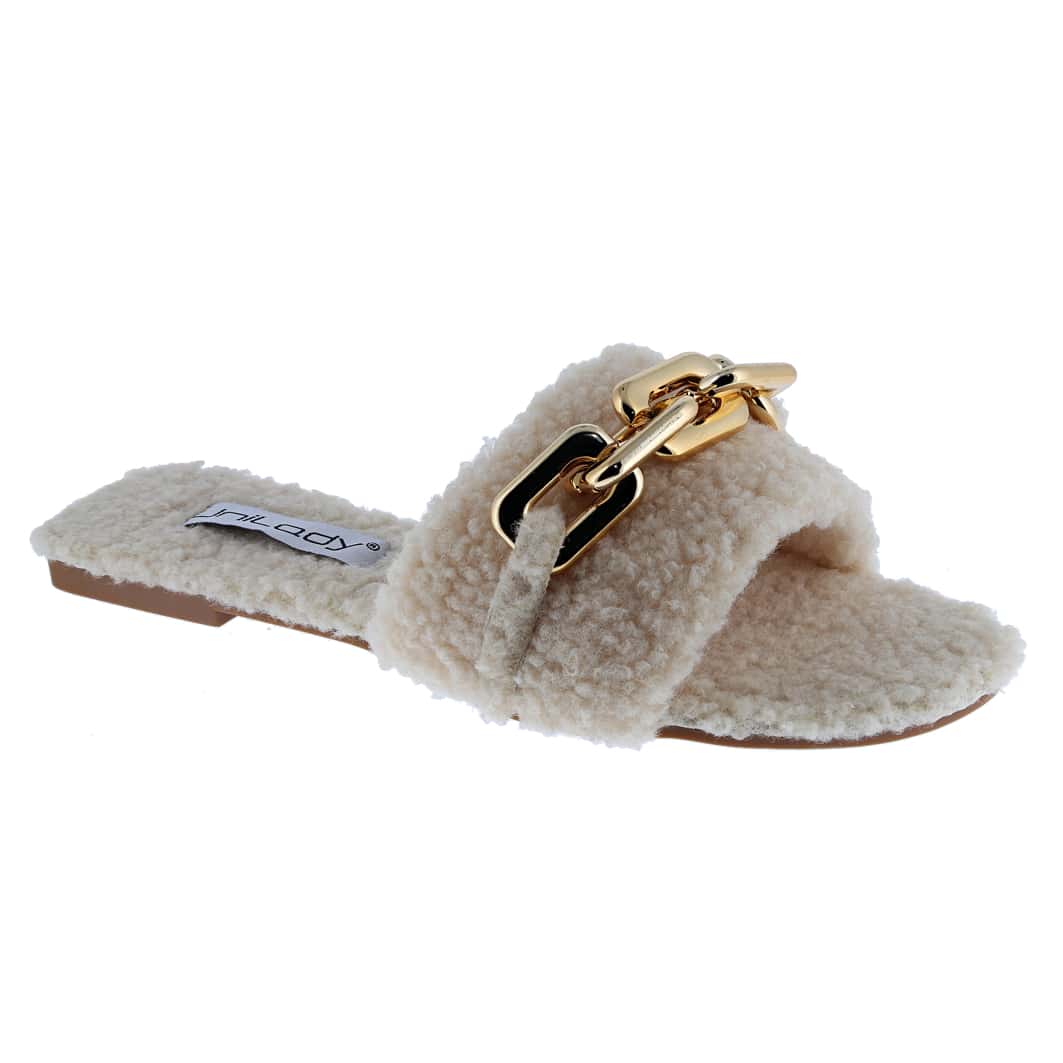 Women's Andrea Open Toe Slide Slipper With Moisture Wicking For Indoor/Outdoor Comfort And Arch