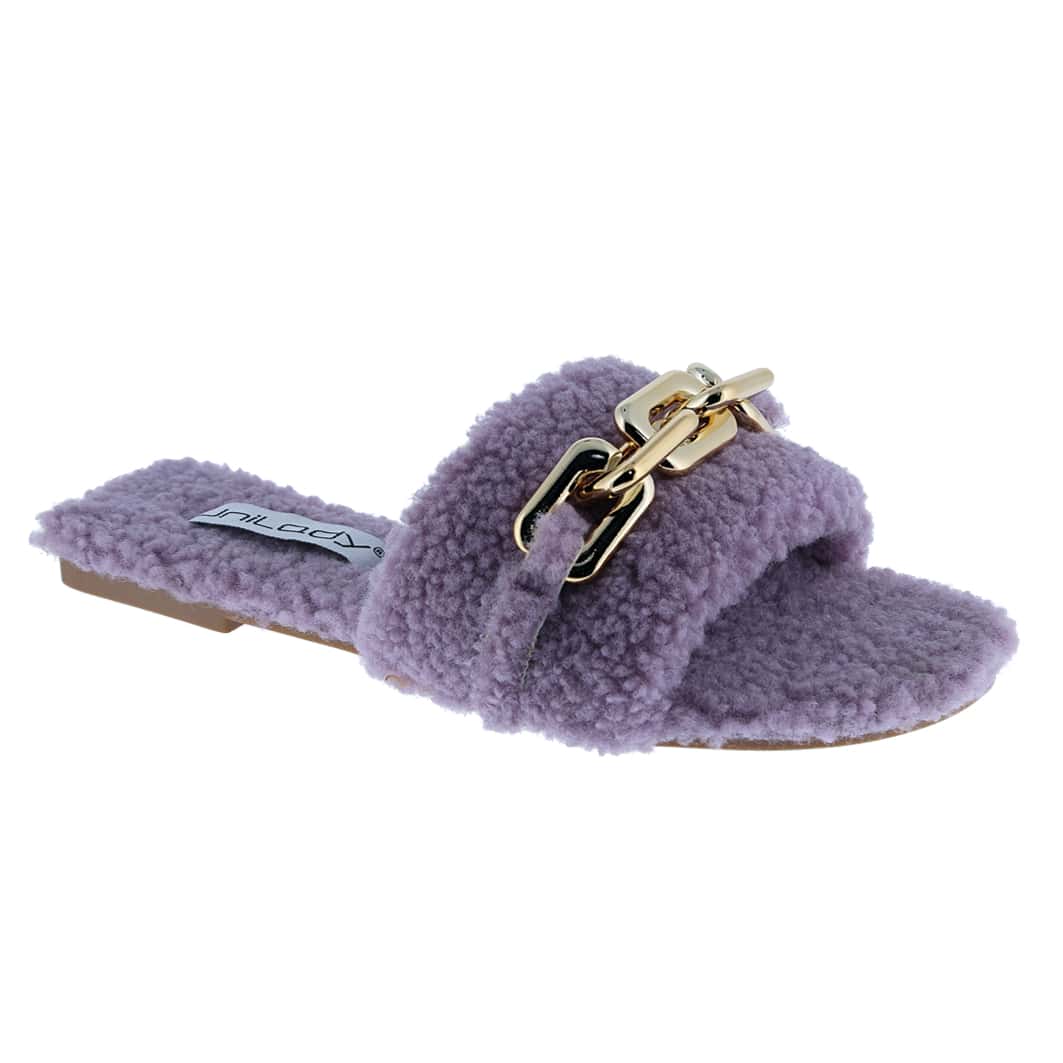 Women's Andrea Open Toe Slide Slipper With Moisture Wicking For Indoor/Outdoor Comfort And Arch