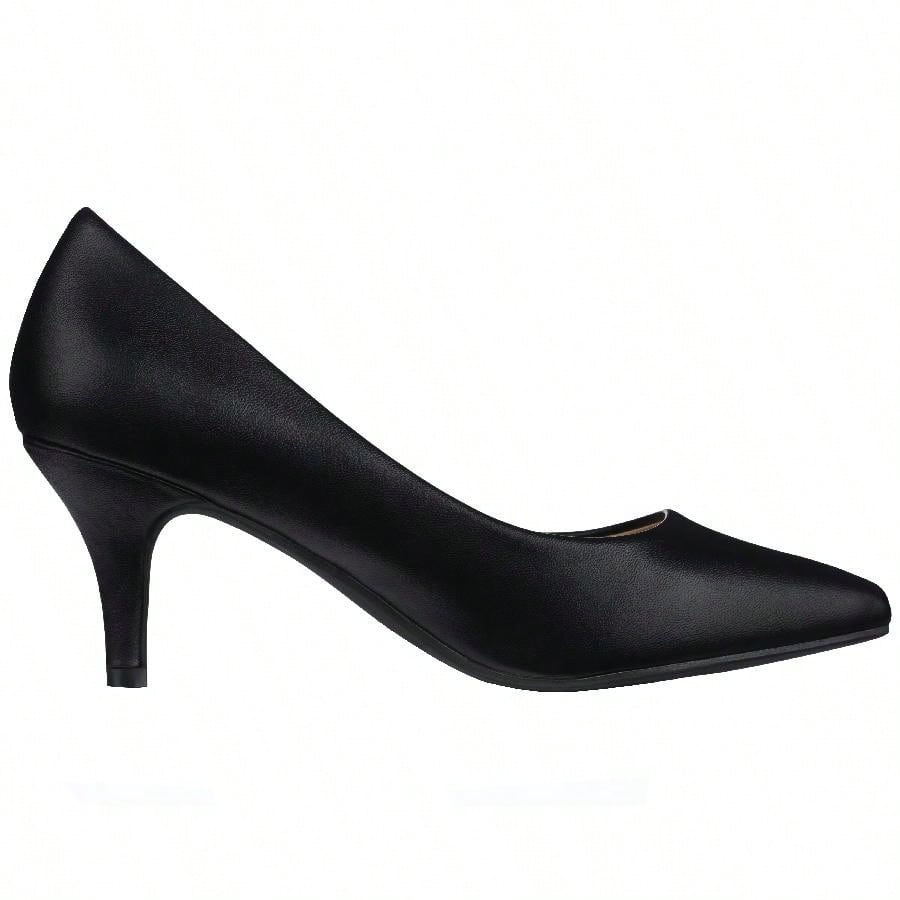 Women's Pointed Toe Stiletto Heels Thin Heel Pump Pointed Toe Low Heel Pumps PU