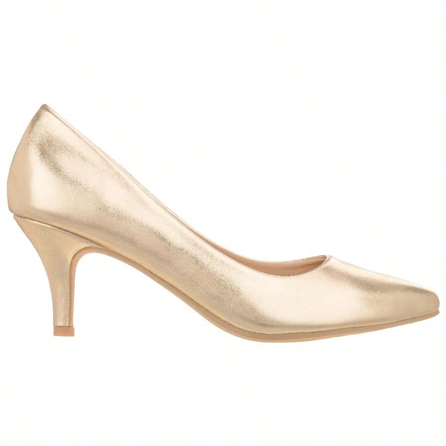 Women's Pointed Toe Stiletto Heels Thin Heel Pump Pointed Toe Low Heel Pumps PU