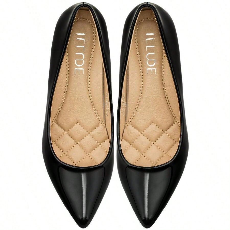 Women's Pointed Toe Stiletto Heels Thin Heel Pump Pointed Toe Low Heel Pumps PU