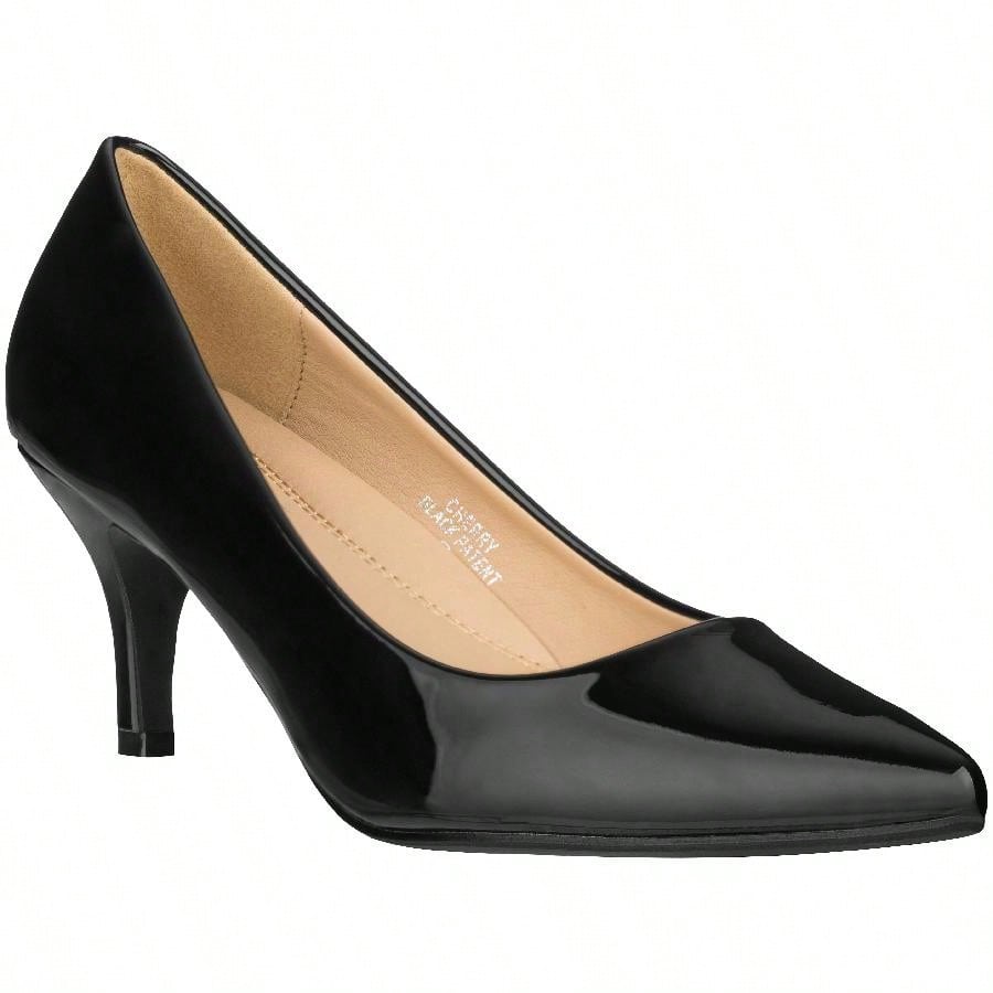 Women's Pointed Toe Stiletto Heels Thin Heel Pump Pointed Toe Low Heel Pumps PU