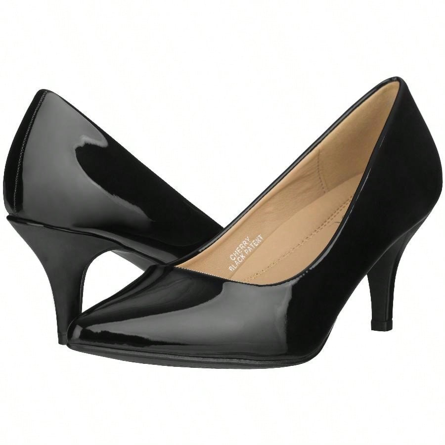 Women's Pointed Toe Stiletto Heels Thin Heel Pump Pointed Toe Low Heel Pumps PU