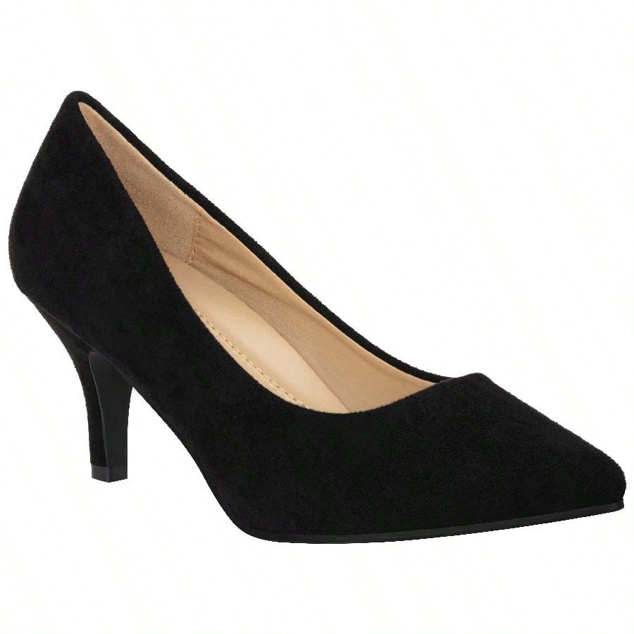 Women's Pointed Toe Stiletto Heels Thin Heel Pump Pointed Toe Low Heel Pumps PU