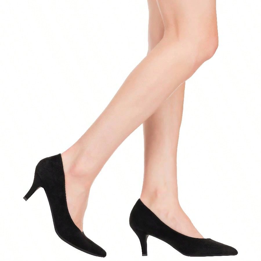 Women's Pointed Toe Stiletto Heels Thin Heel Pump Pointed Toe Low Heel Pumps PU